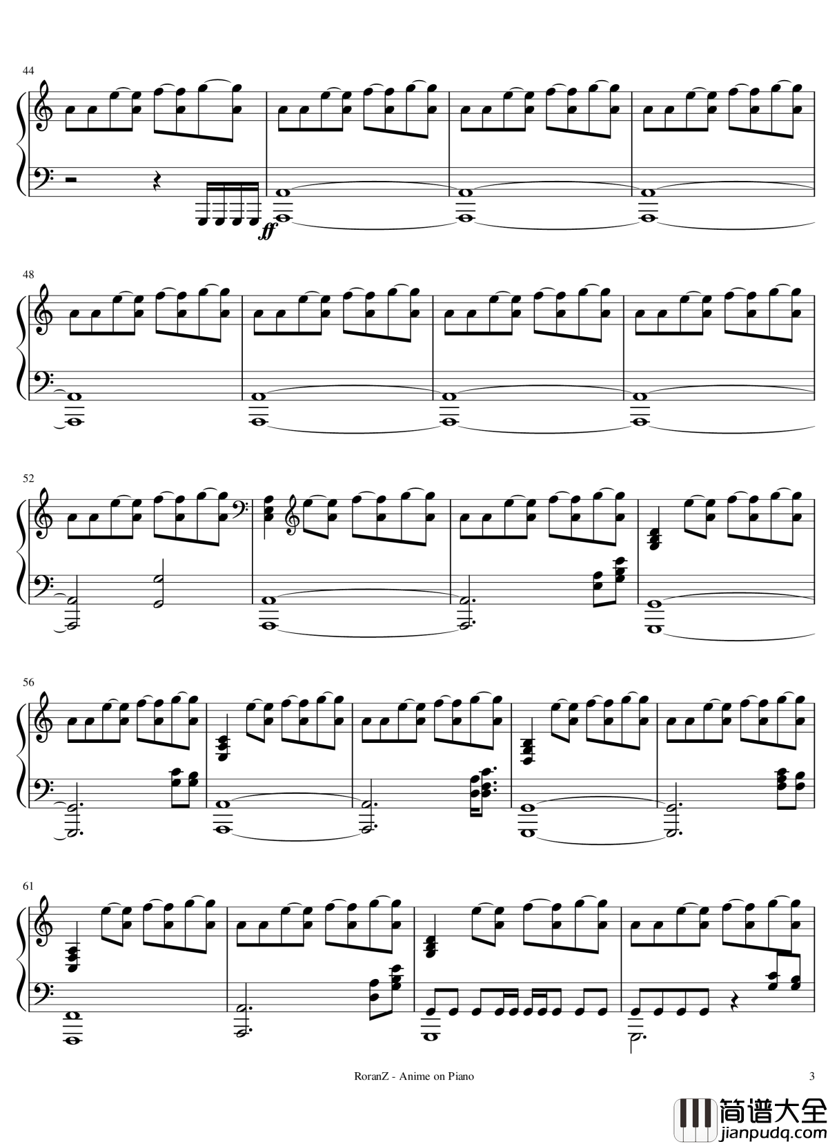 新版登录曲绝地求生钢琴谱_PUBG_绝地求生