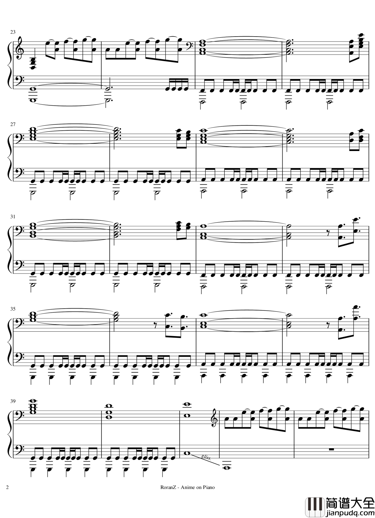 新版登录曲绝地求生钢琴谱_PUBG_绝地求生