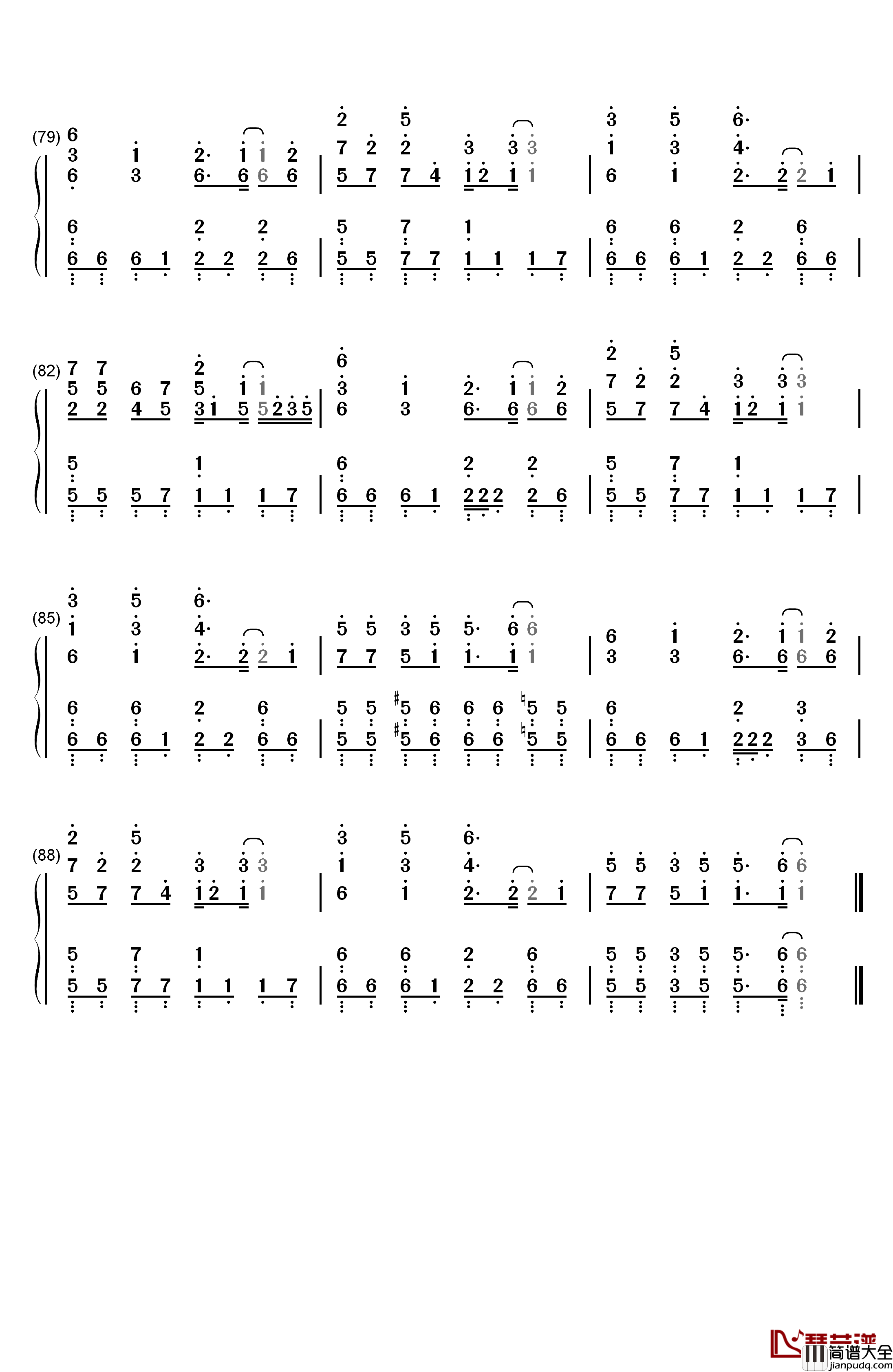 残酷天使的行动纲领钢琴简谱_数字双手_高桥洋子