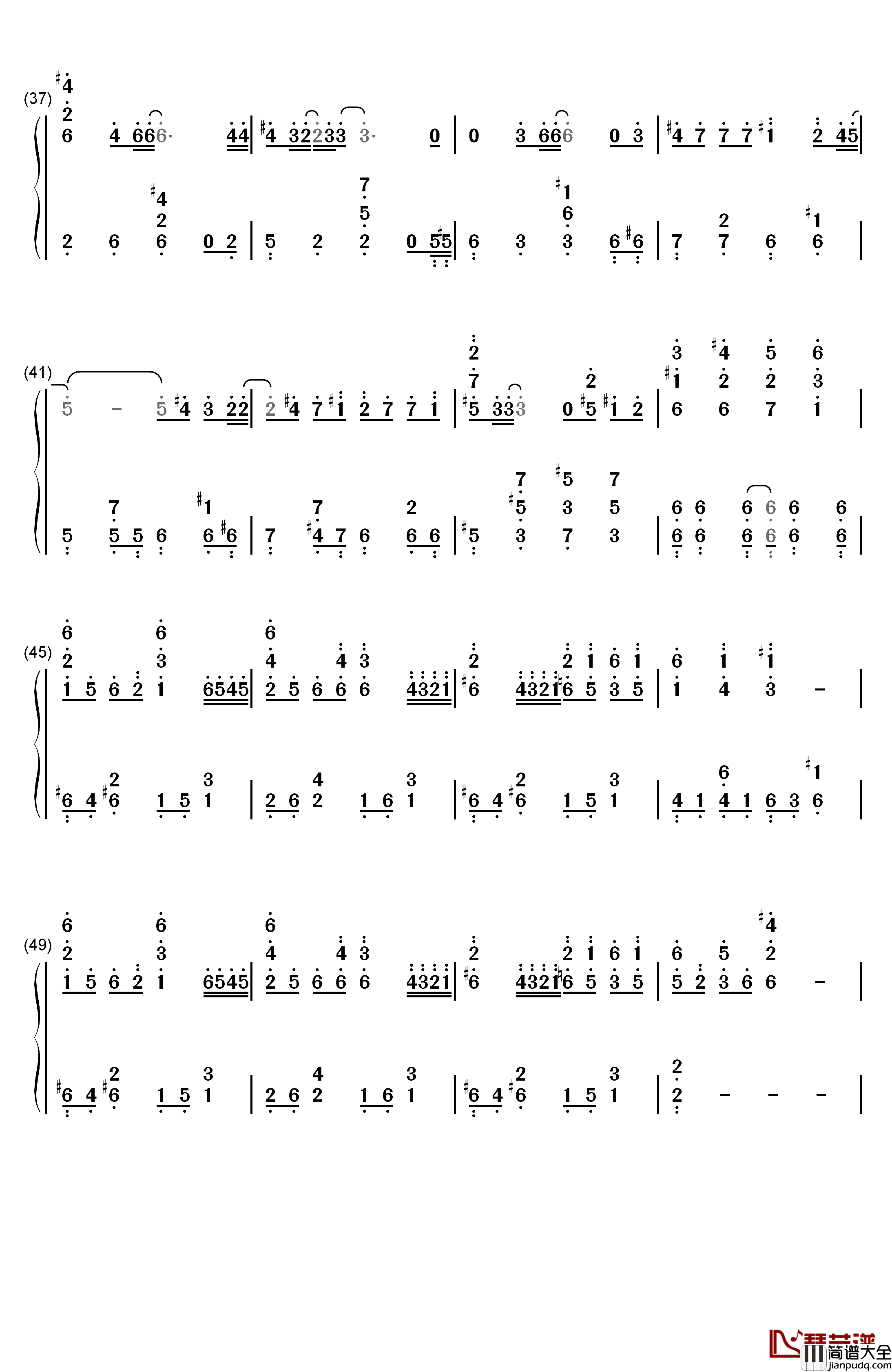 secret_of_my_heart钢琴简谱_数字双手_仓木麻衣