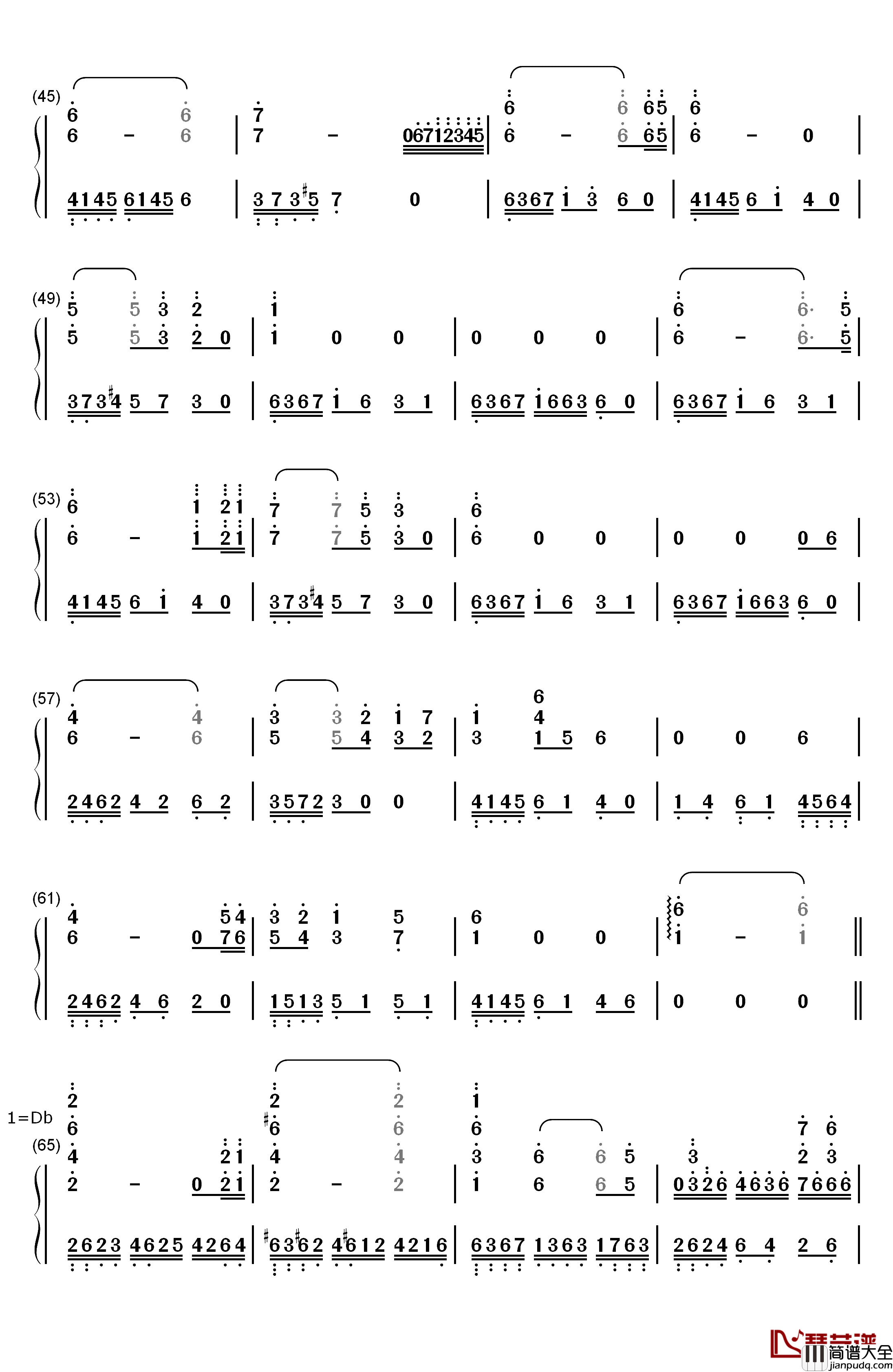 Beyond_Rangoon_Waters_of_Irrawaddy钢琴简谱_数字双手_马克西姆