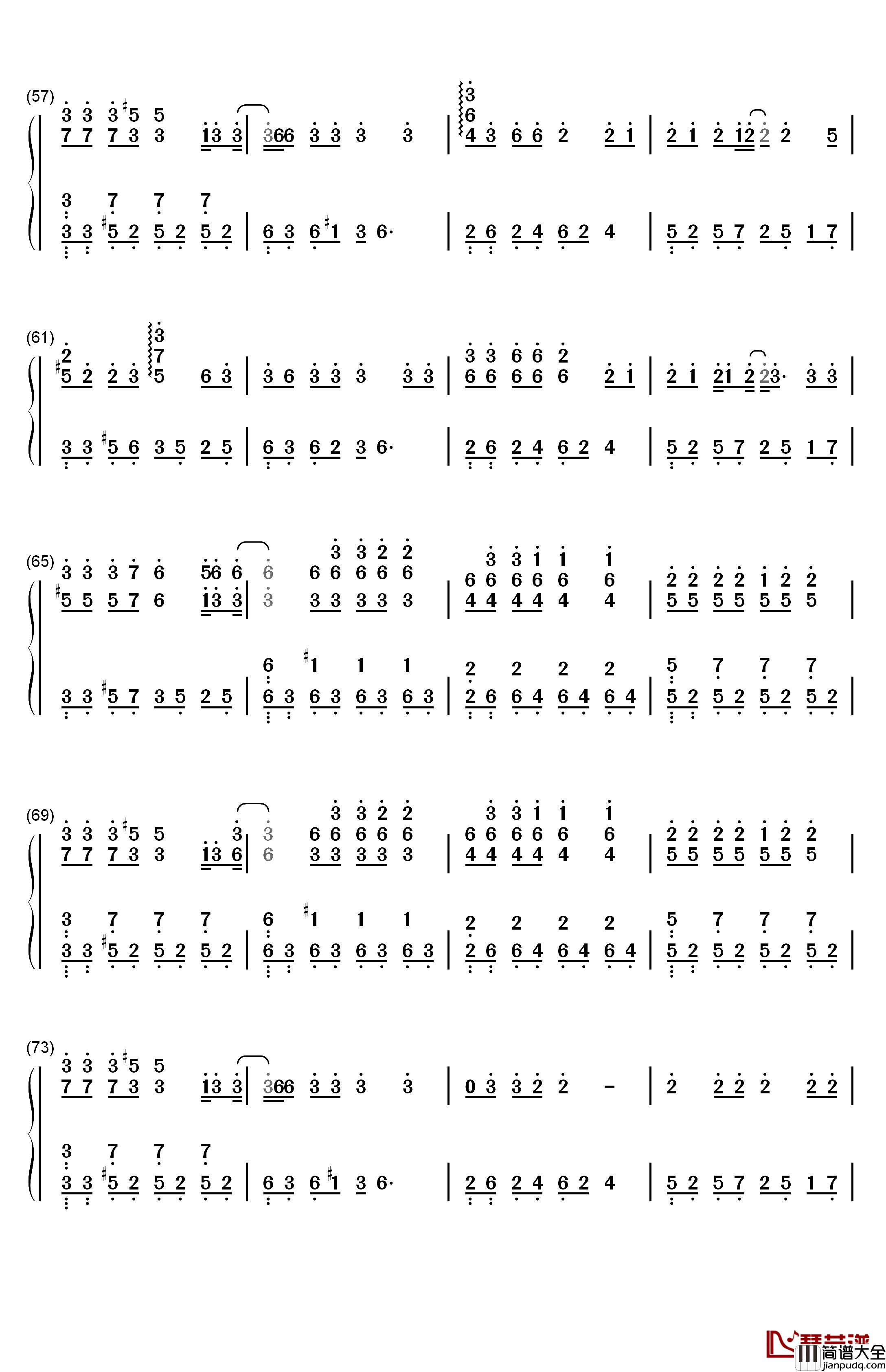 IM_OK钢琴简谱_数字双手_iKon