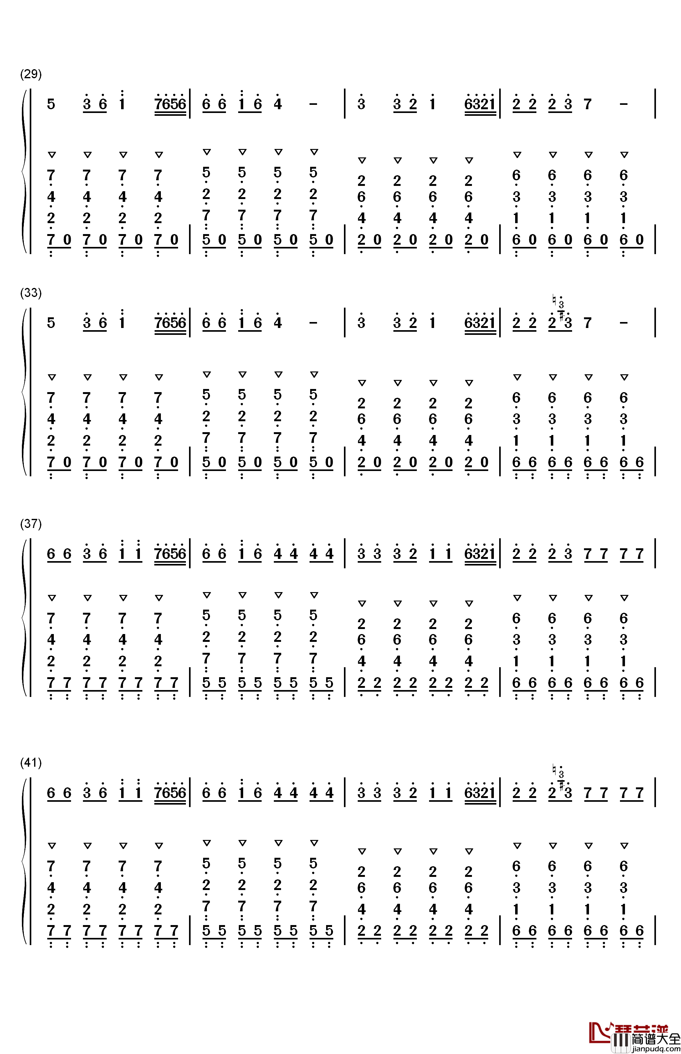 The_Spectre钢琴简谱_数字双手_Alan_Walker
