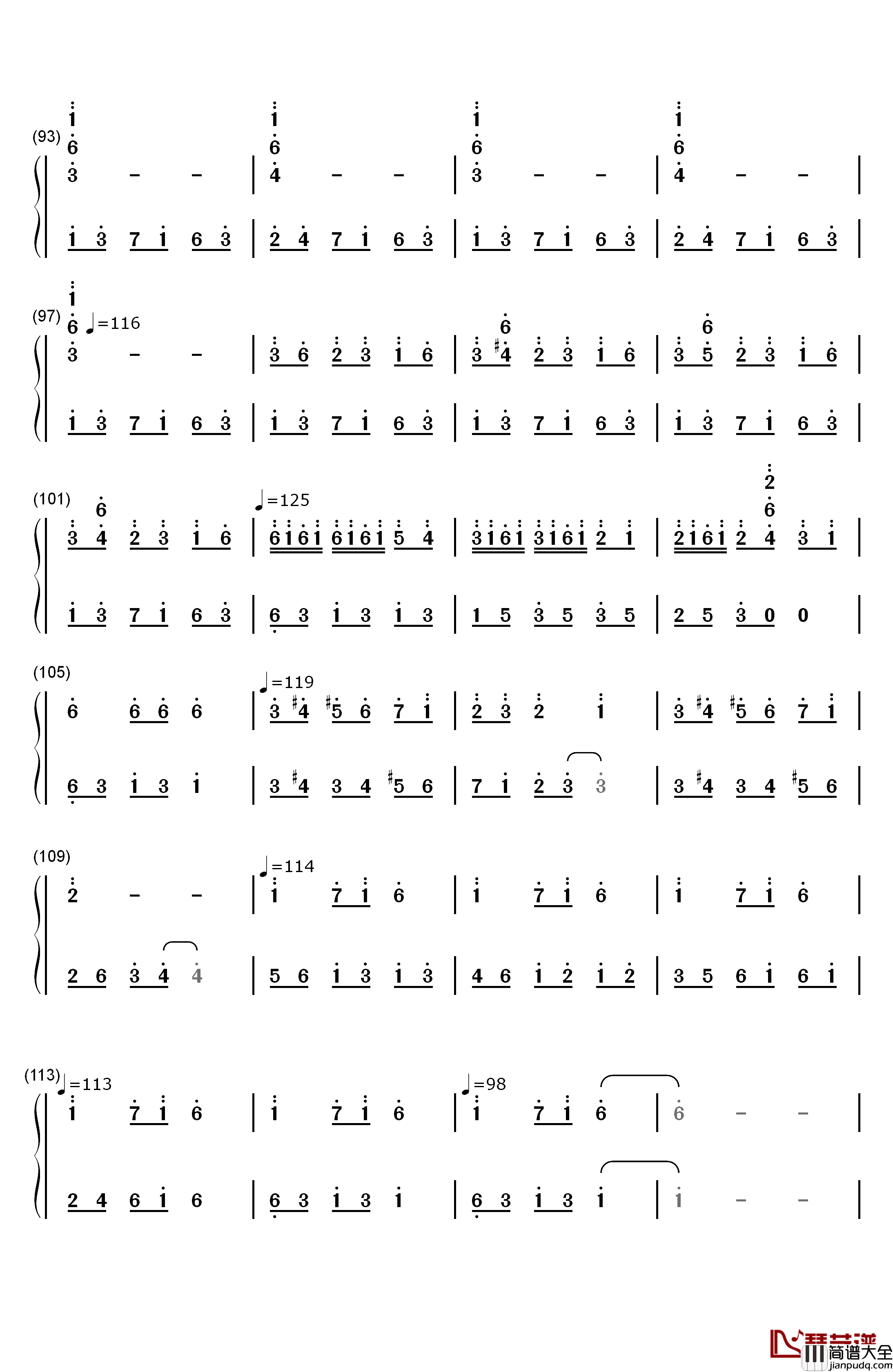 Carol_Of_The_Bells(钟声颂歌)钢琴简谱_数字双手_Mykola_Leontovych