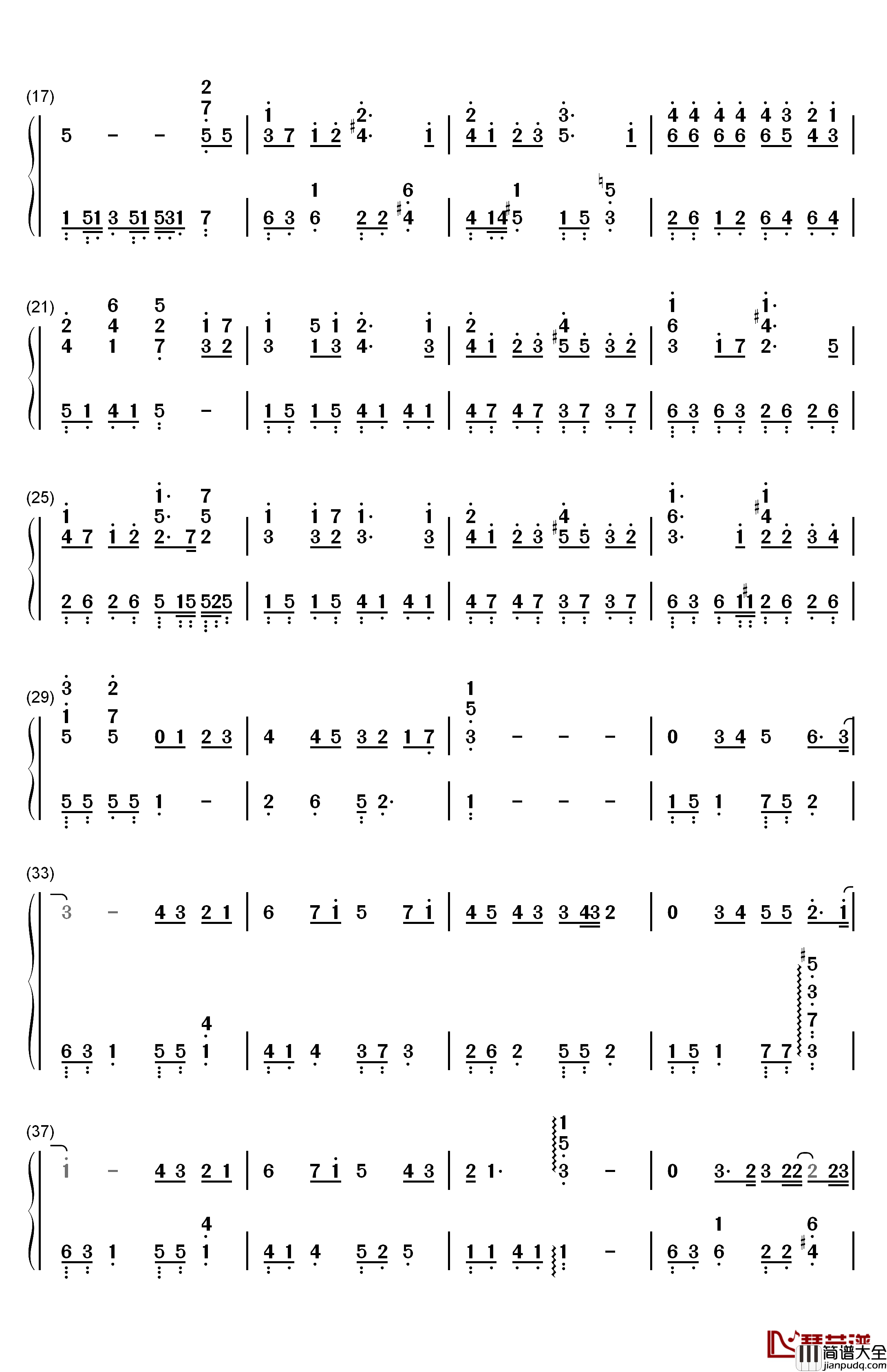 また君に会える日钢琴简谱_数字双手_宫脇诗音