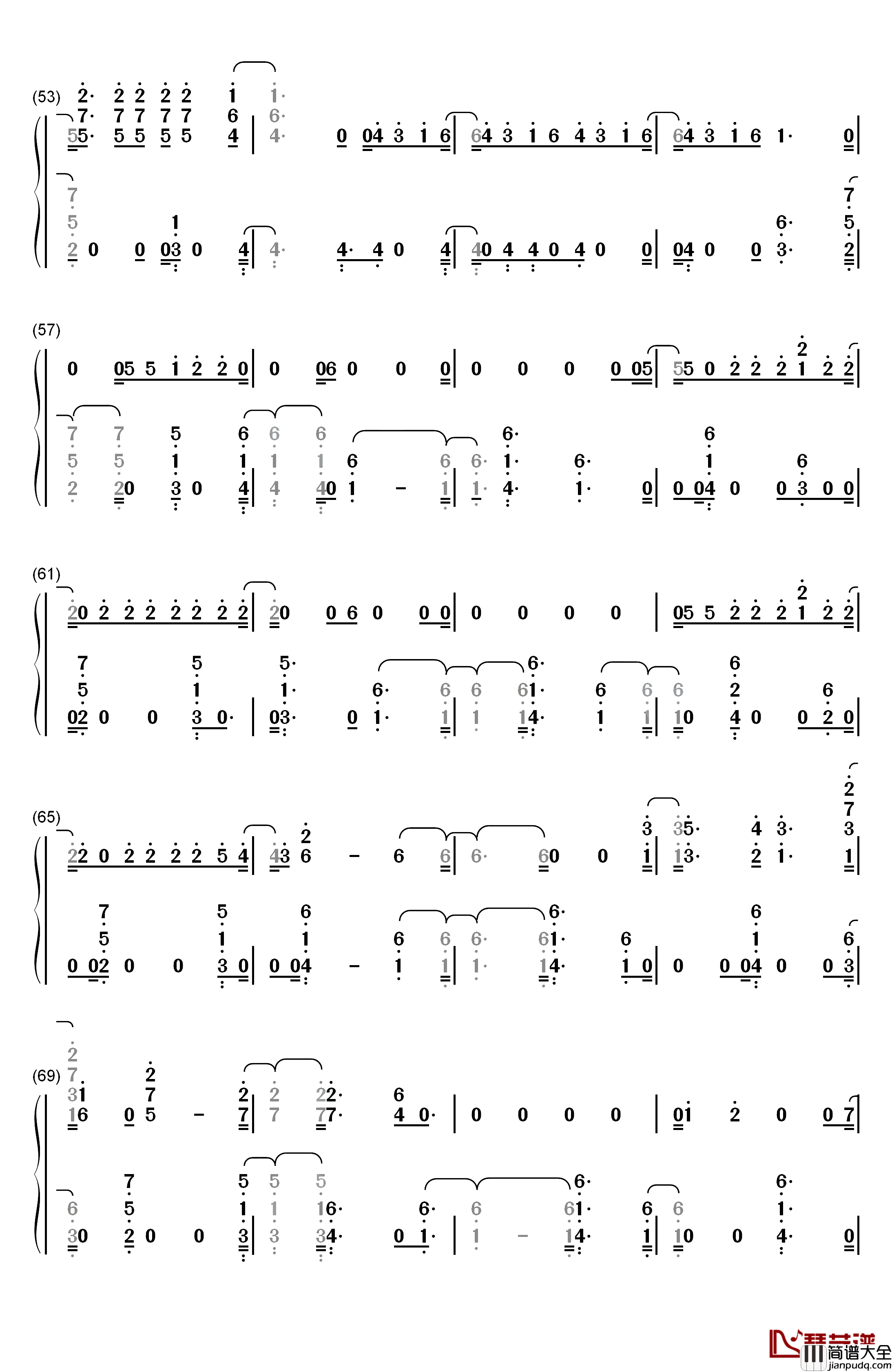 Don't_Go_Breaking_My_Heart钢琴简谱_数字双手_Backstreet_Boys