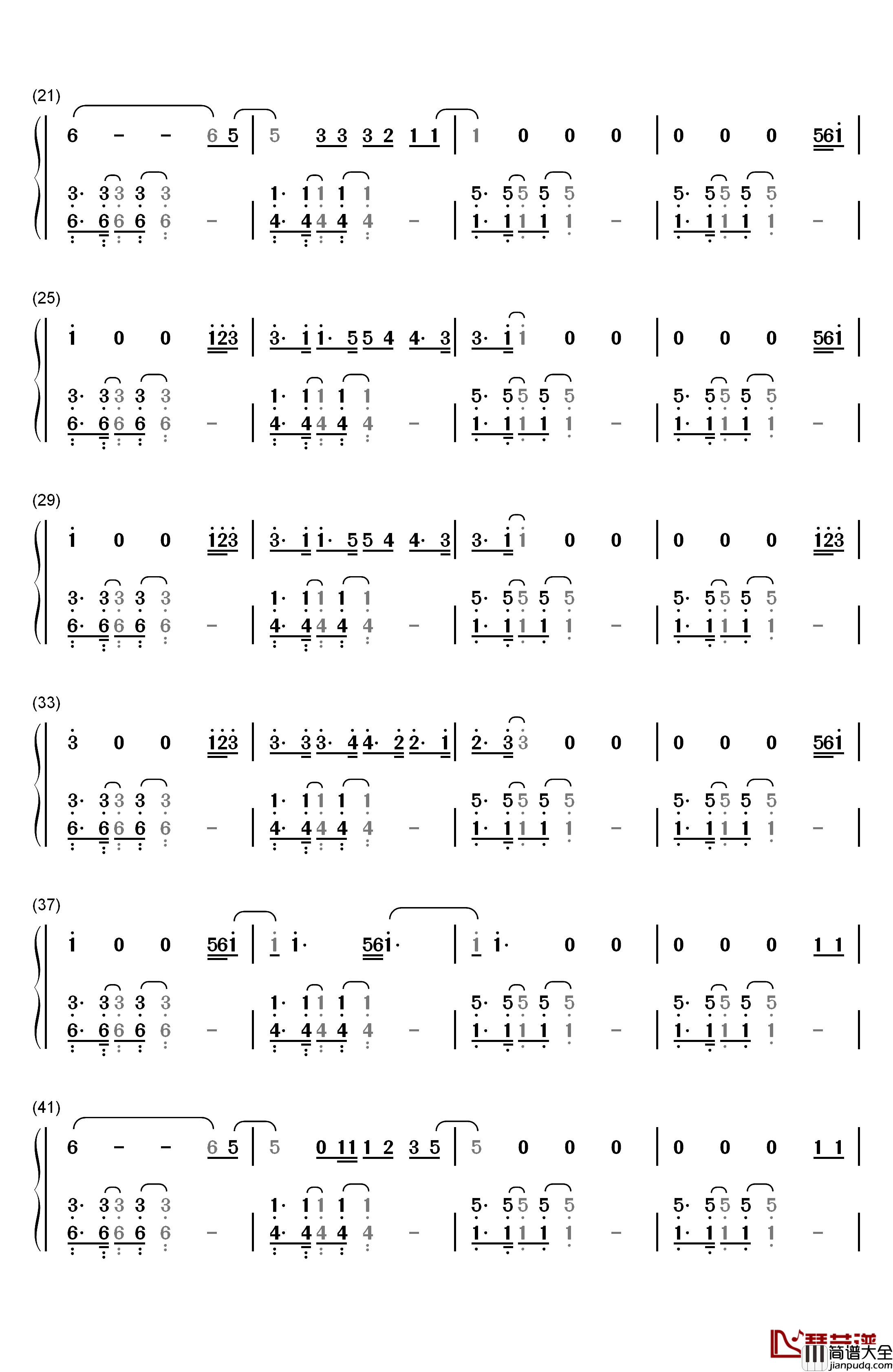 What_About_Us钢琴简谱_数字双手_P!nk