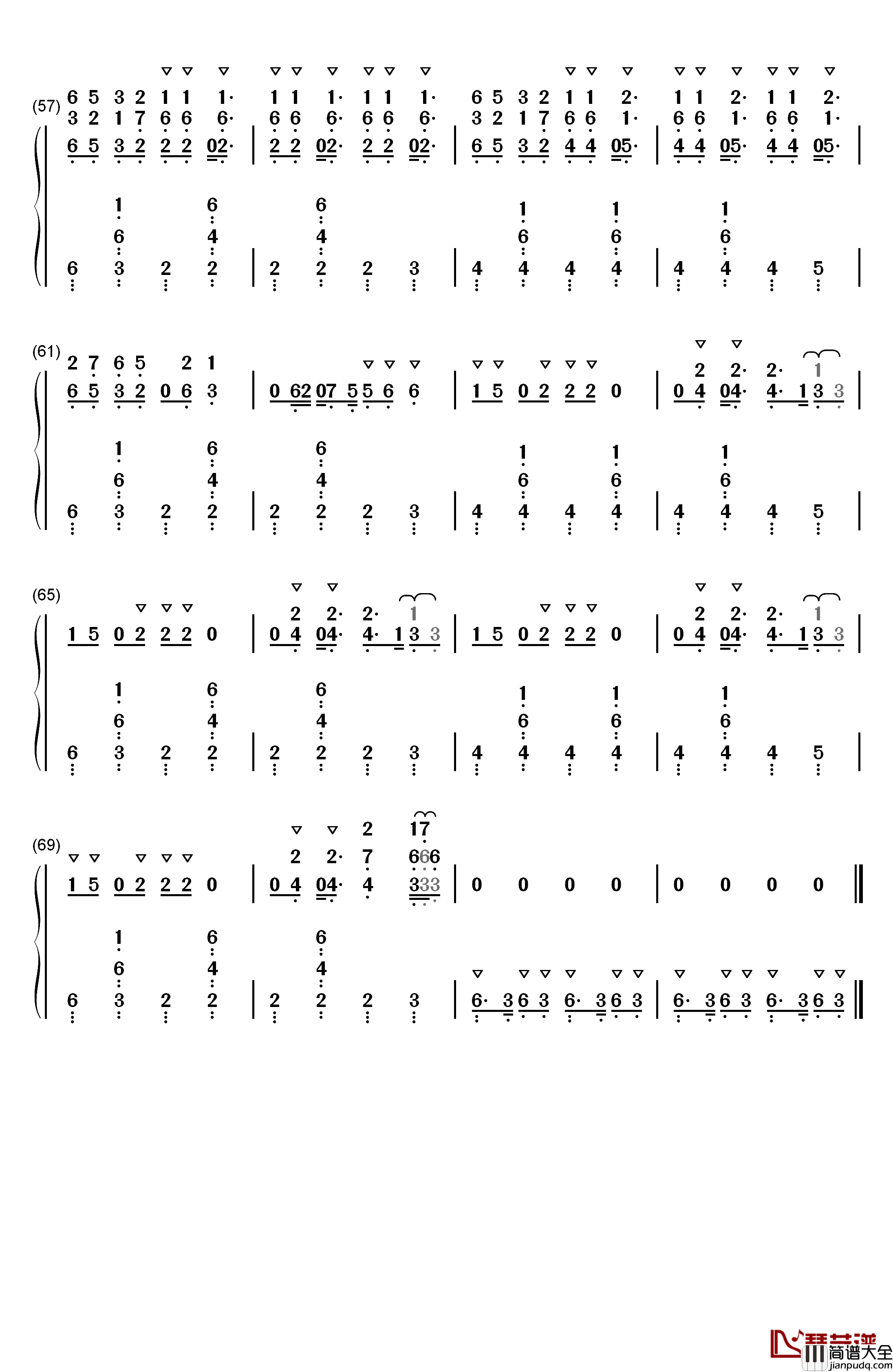 365钢琴简谱_数字双手_Zedd_Katy_Perry