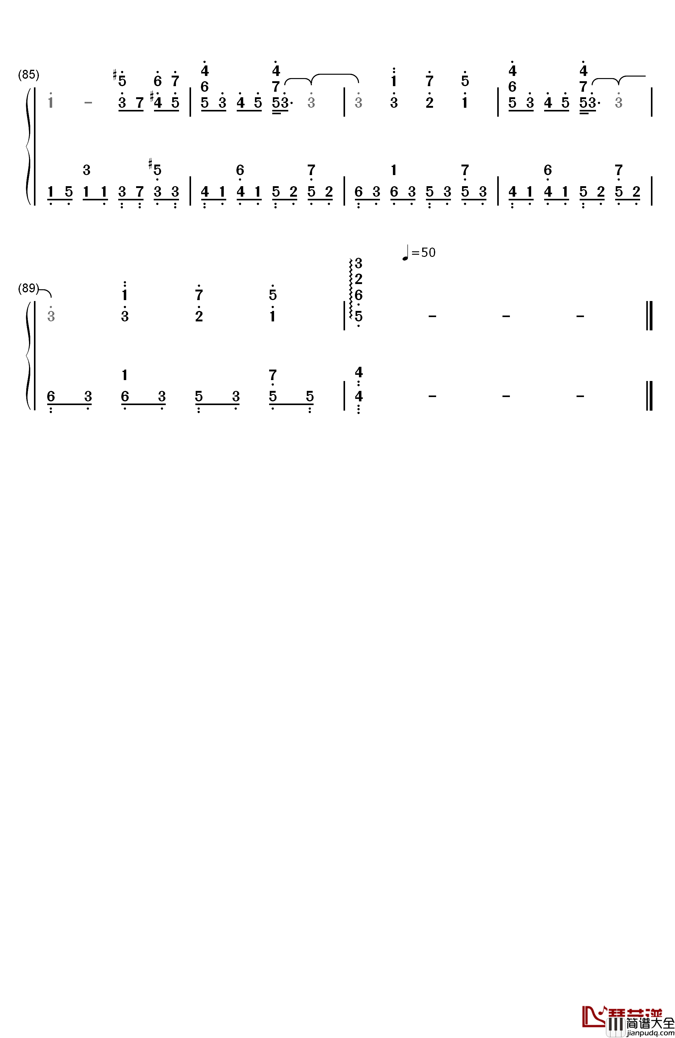 secret_of_my_heart钢琴简谱_数字双手_仓木麻衣