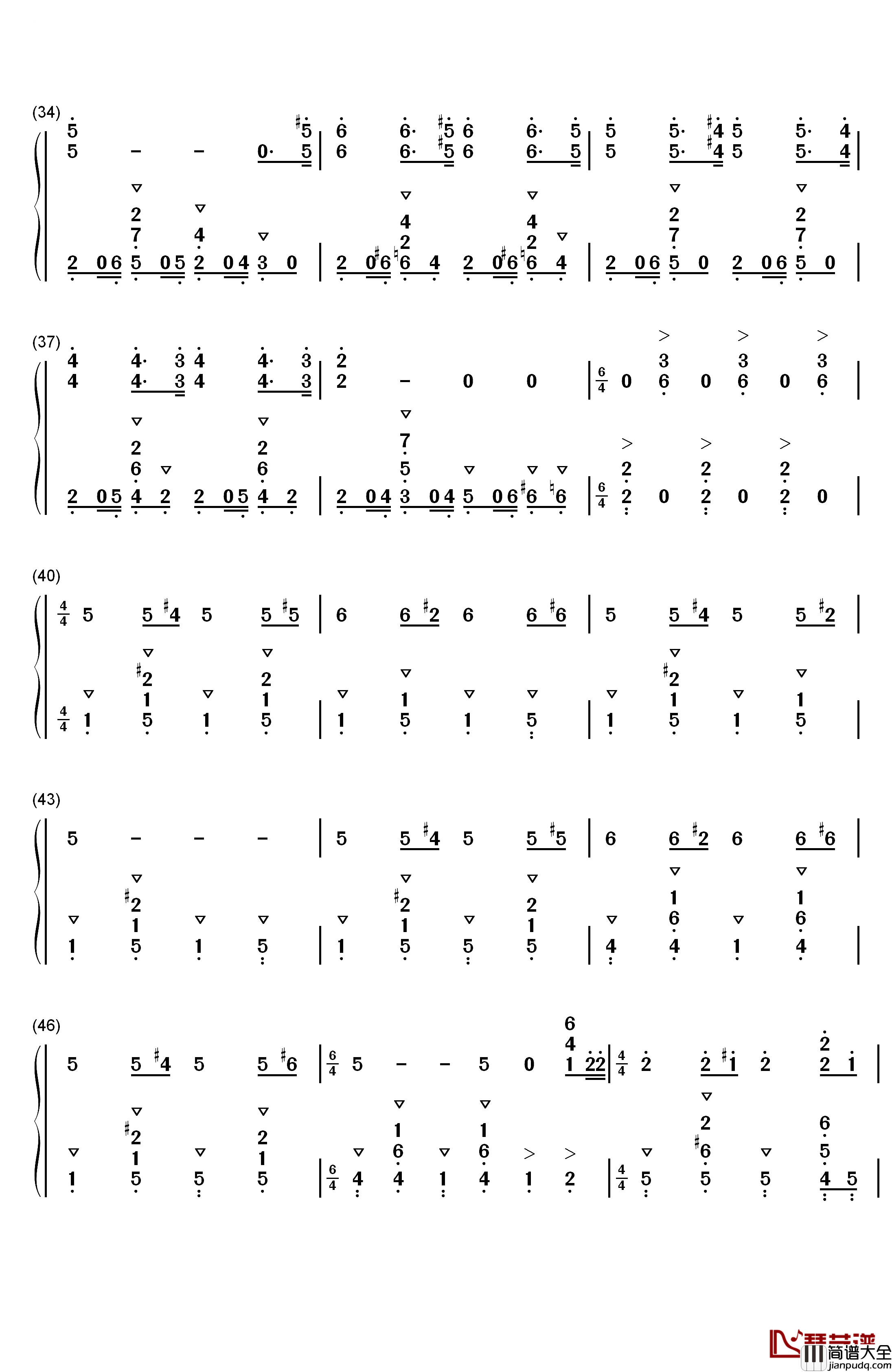Discombobulate钢琴简谱_数字双手_Hans_Zimmer