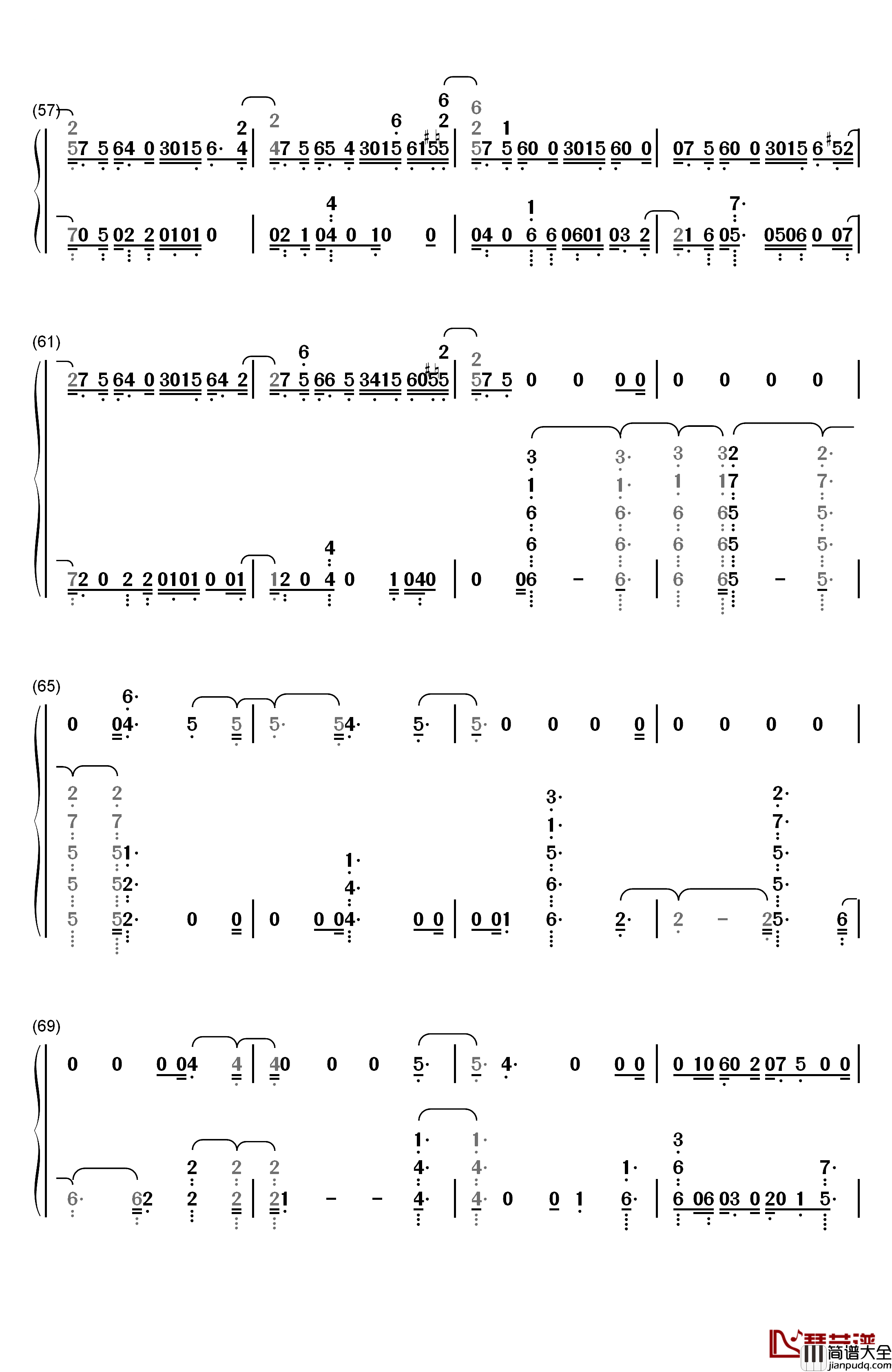 Pray_for_Me钢琴简谱_数字双手_The_Weeknd_Kendrick_Lamar