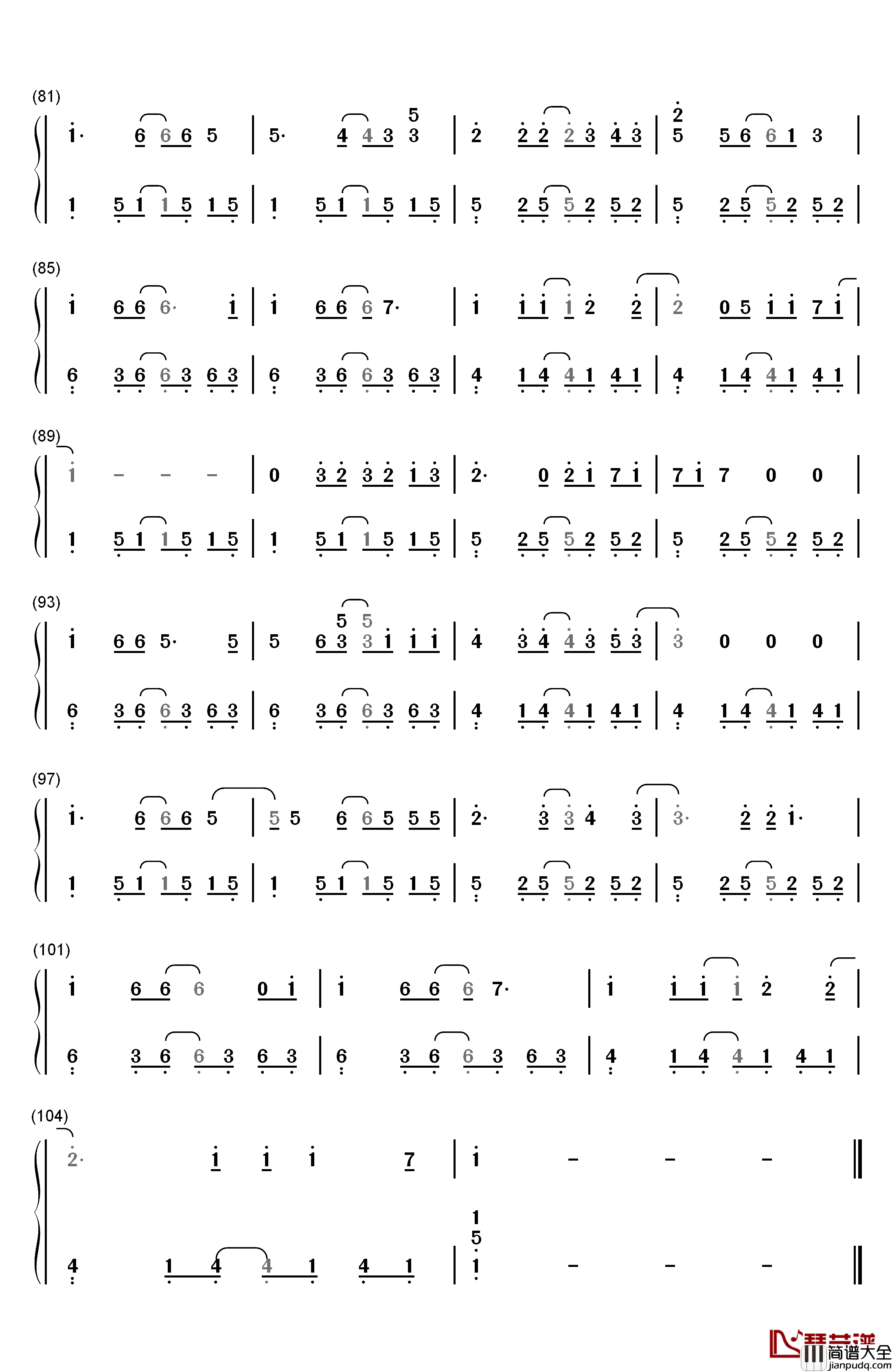 漂流爱情钢琴简谱_数字双手_Michael_Learns_To_Rock_杨斯捷