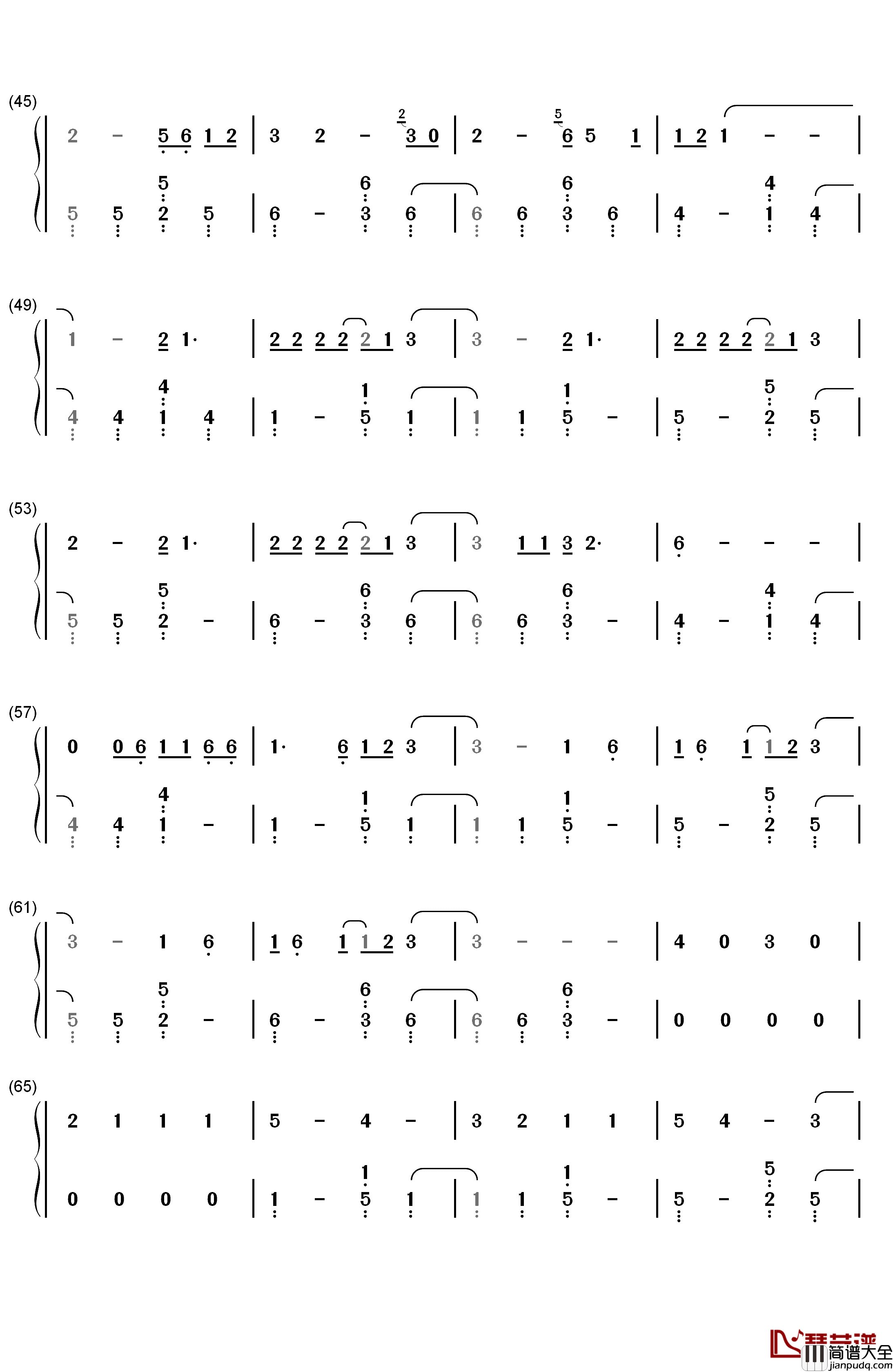 Youth钢琴简谱_数字双手_Troye_Sivan