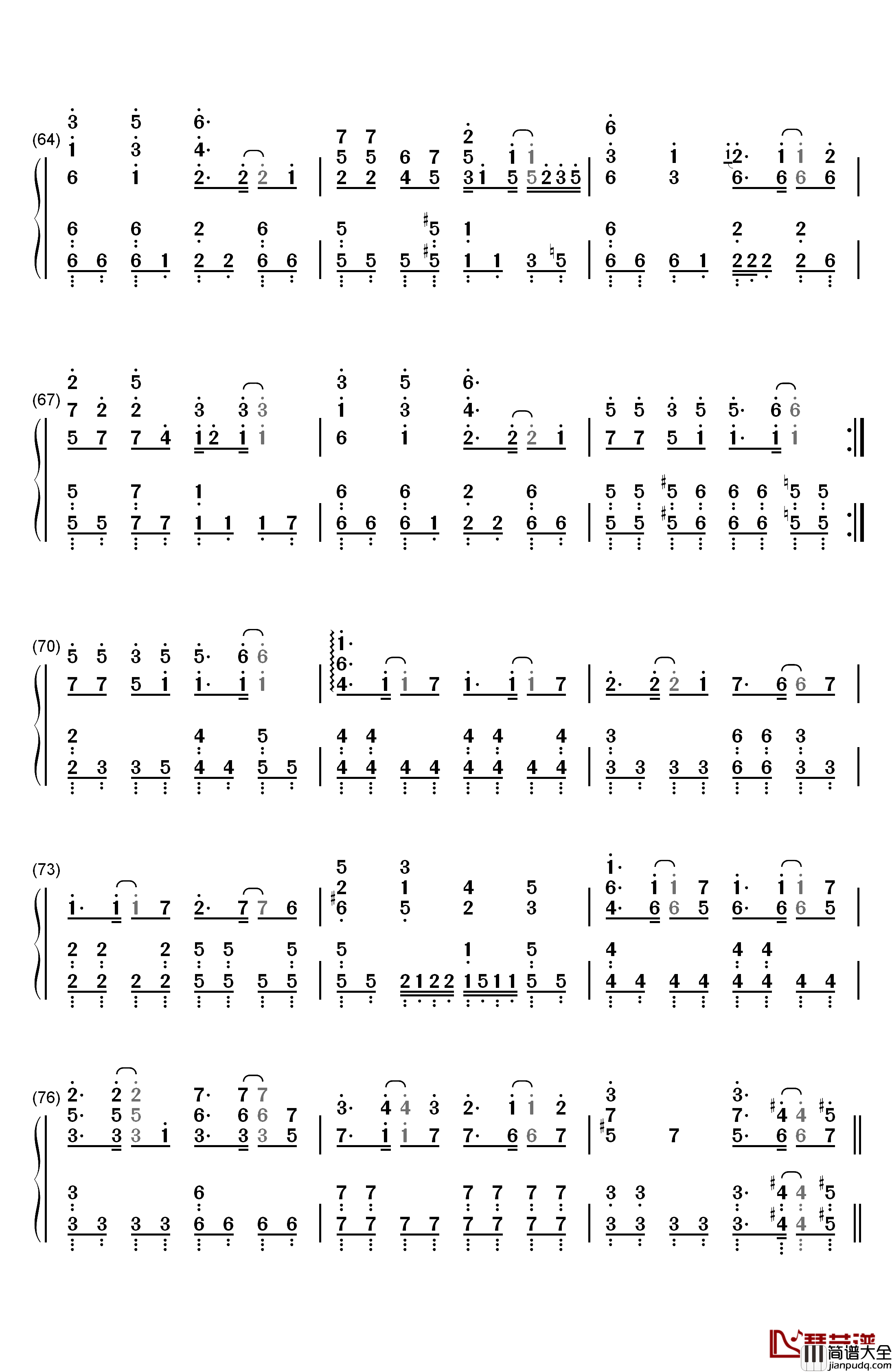 残酷天使的行动纲领钢琴简谱_数字双手_高桥洋子