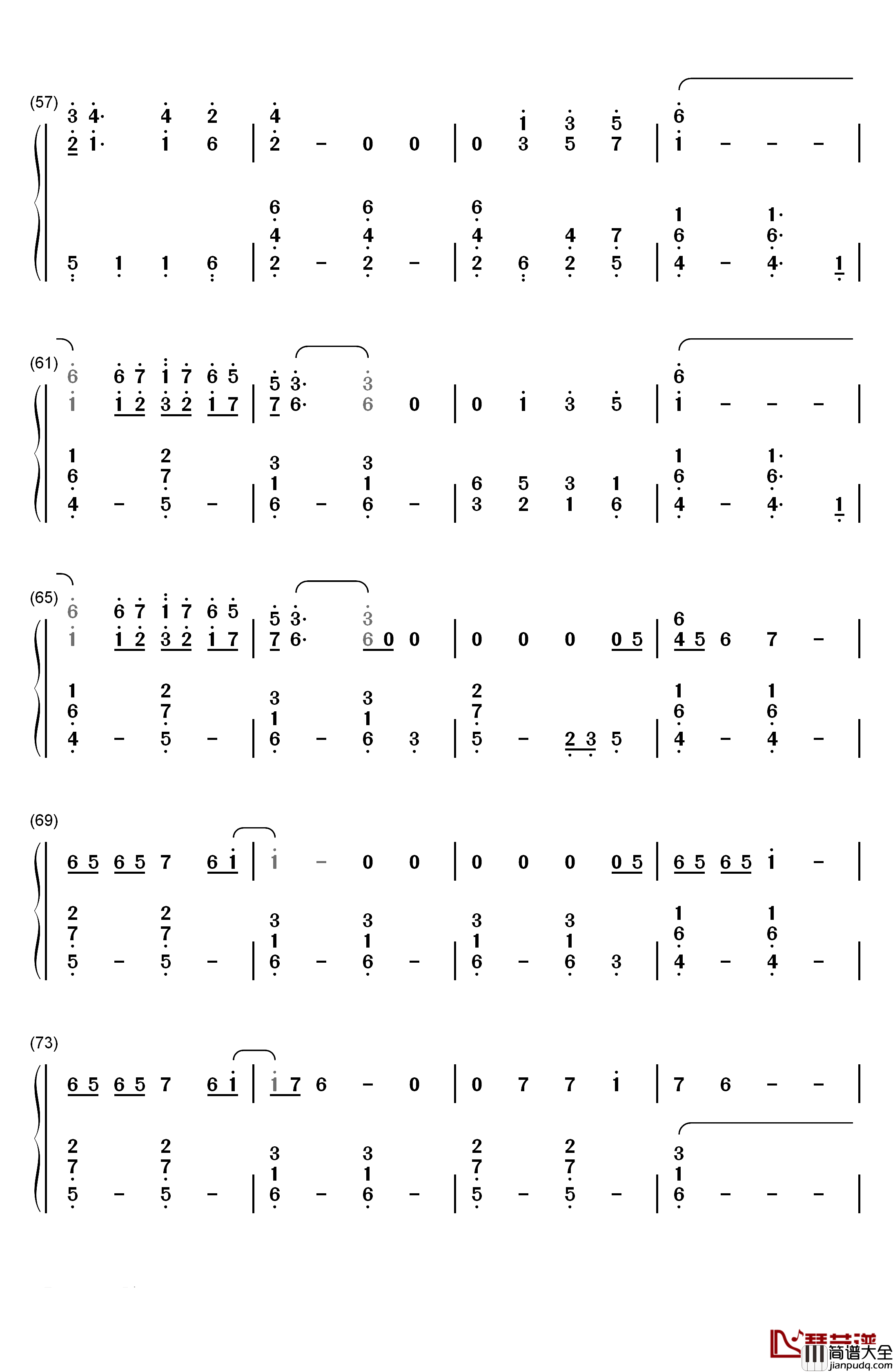 Six_Feet_Under钢琴简谱_数字双手_Billie_Eilish