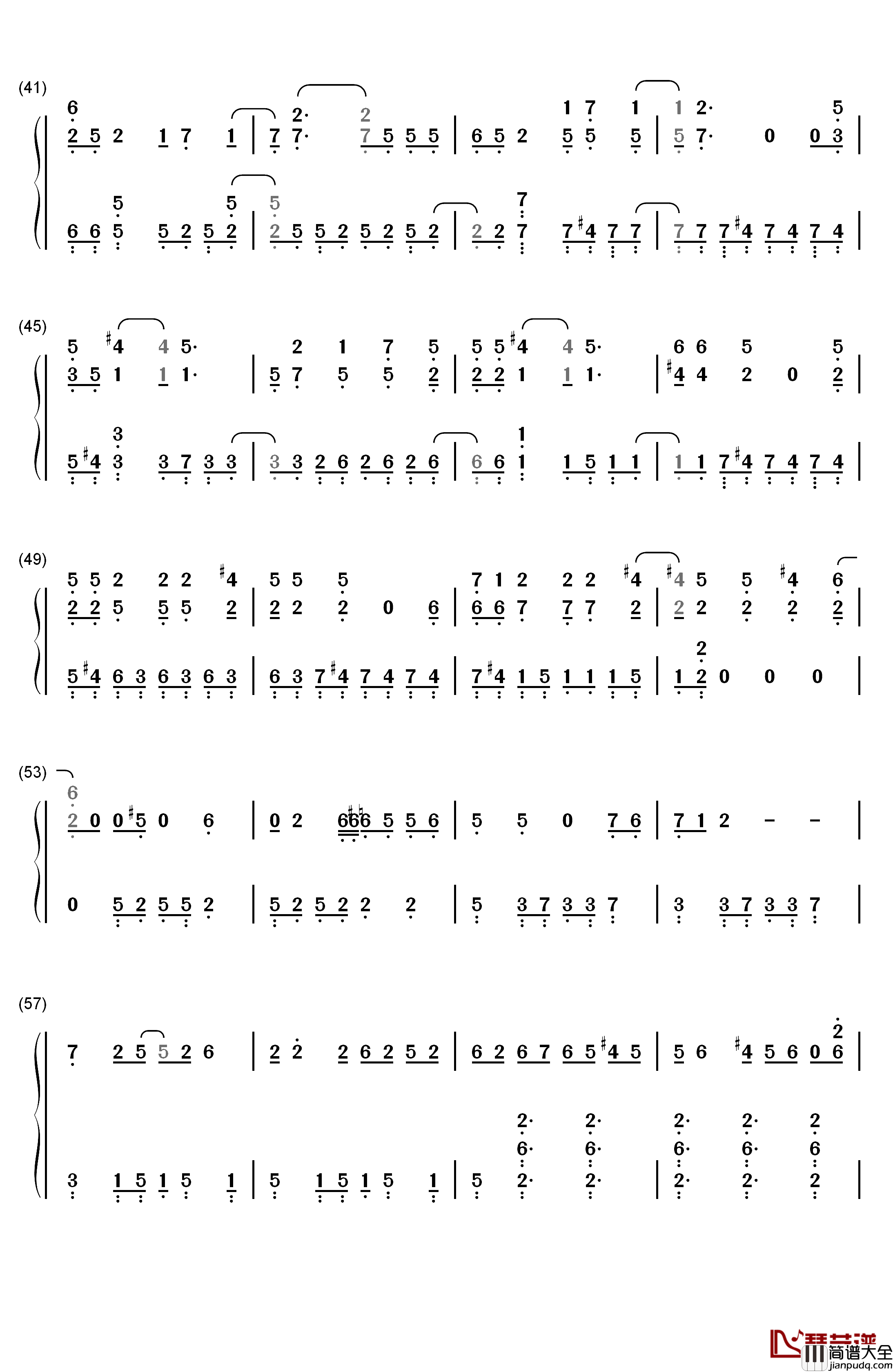 ユメイログラフィティ钢琴简谱_数字双手_タッキー&翼
