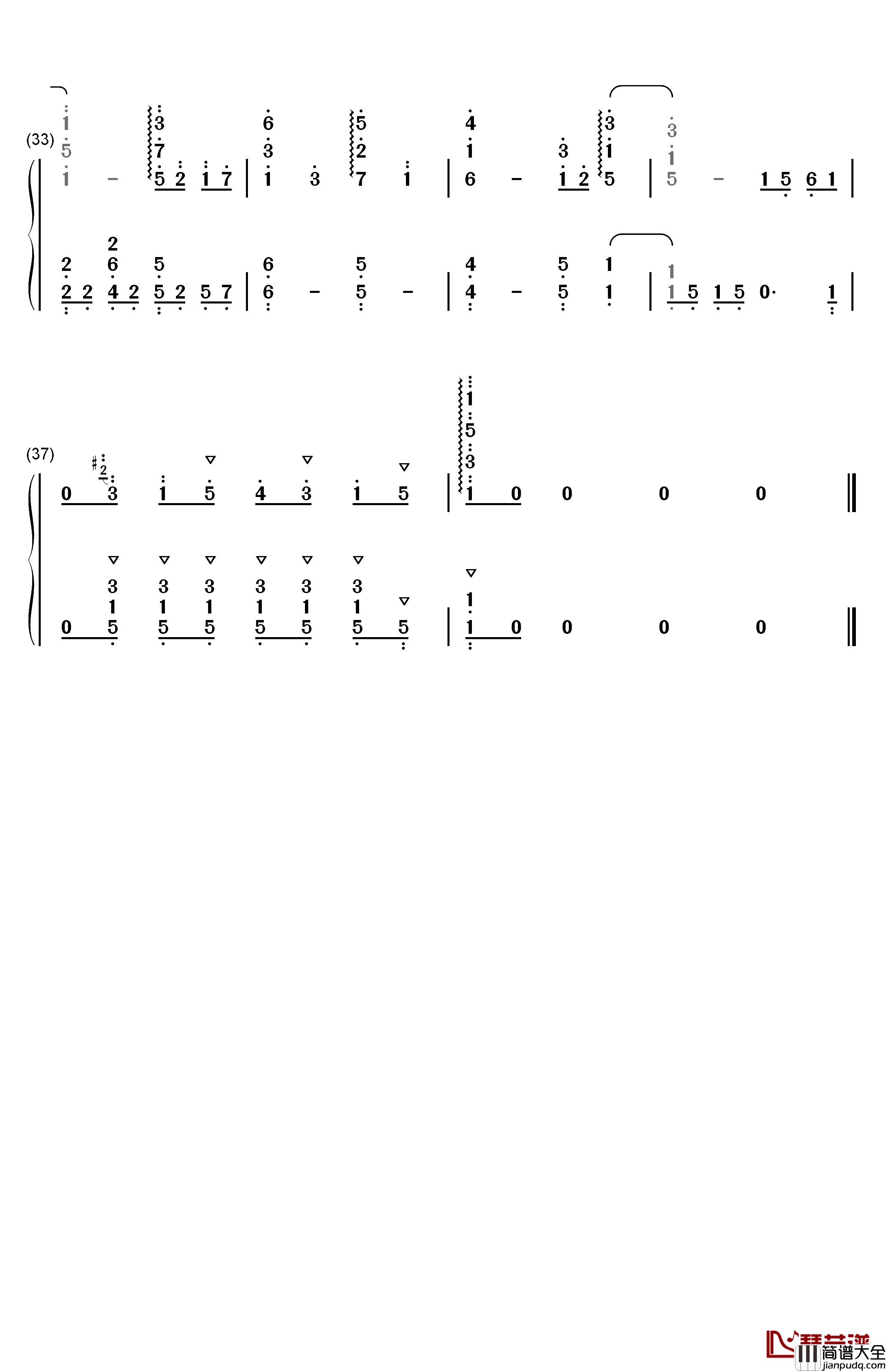 A_Page_of_My_Story钢琴简谱_数字双手_今村彩夏_关根明良_大地叶_影山灯_古木望