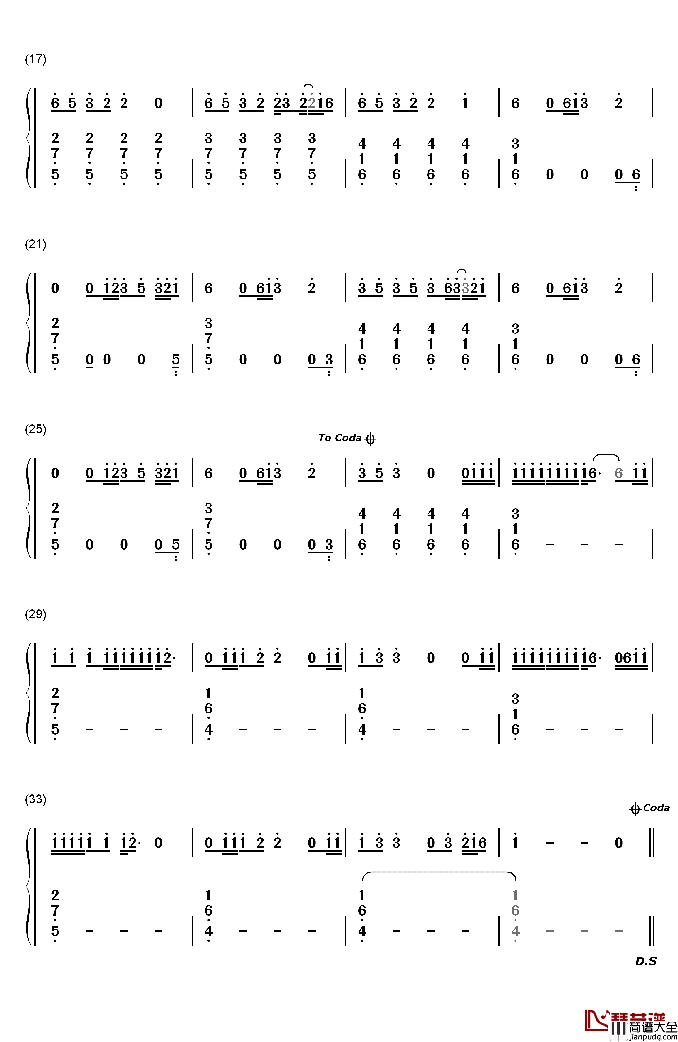 Something_Big钢琴简谱_数字双手_Shawn_Mendes