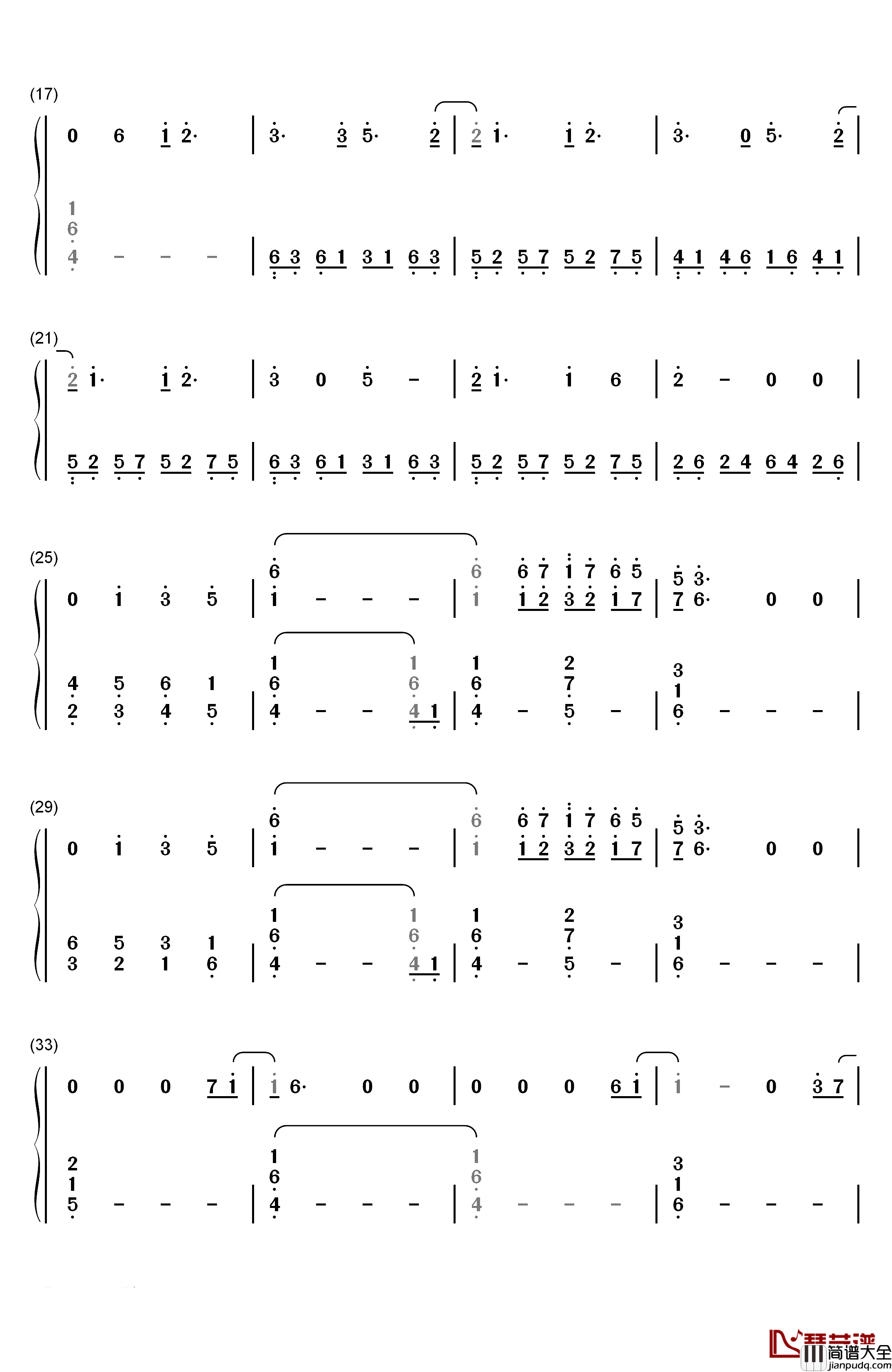 Six_Feet_Under钢琴简谱_数字双手_Billie_Eilish