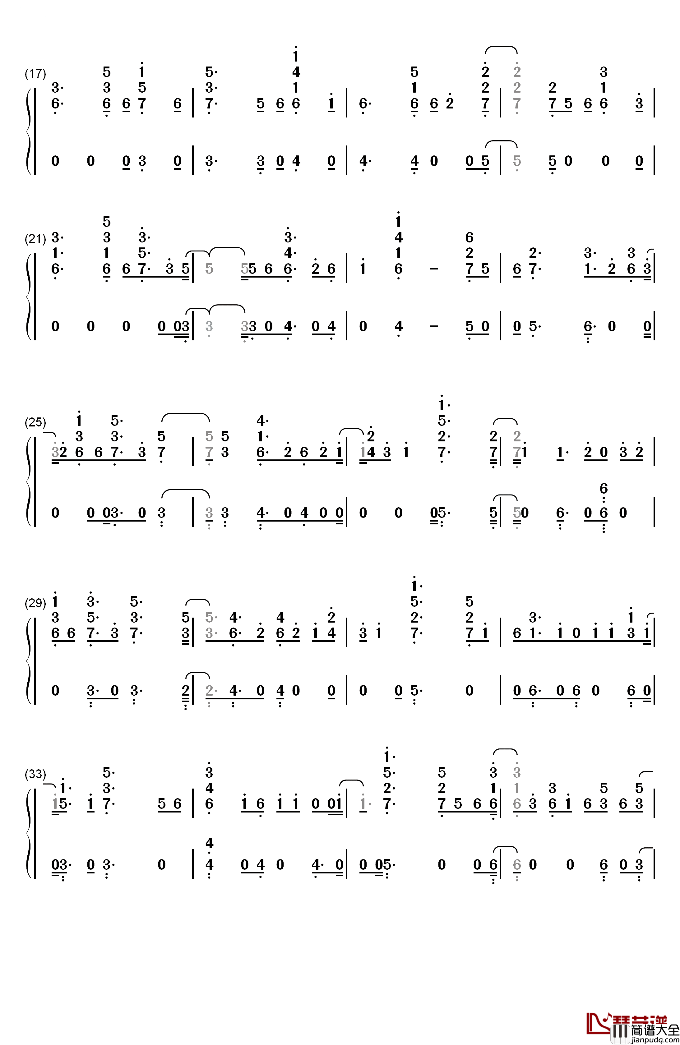 Anpanman钢琴简谱_数字双手_防弹少年团