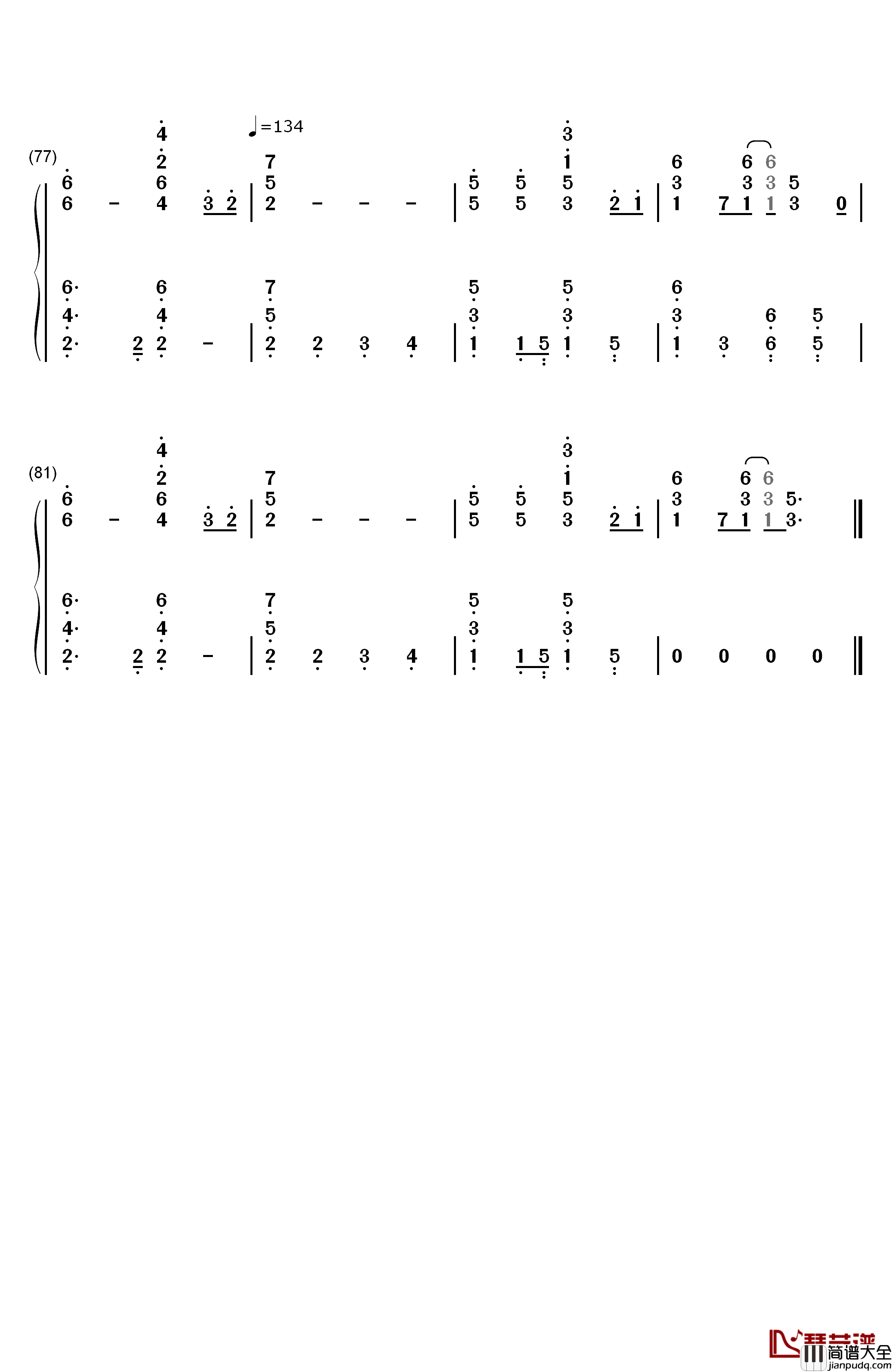 Feel_This_Moment钢琴简谱_数字双手_Pitbull_ft._Christina_Aguilera