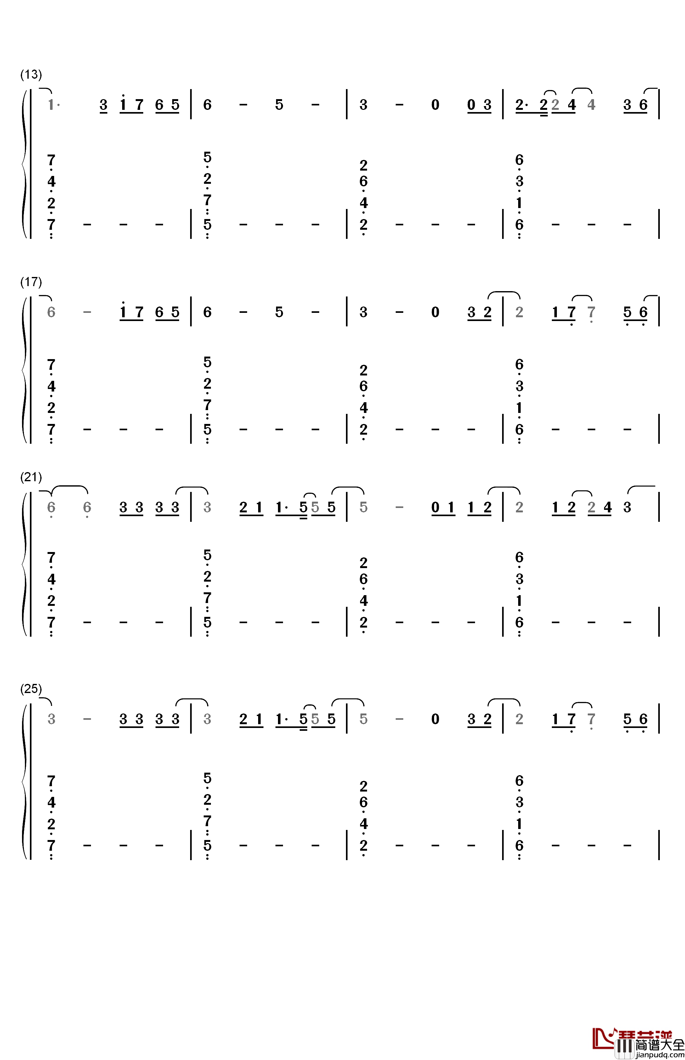 The_Spectre钢琴简谱_数字双手_Alan_Walker