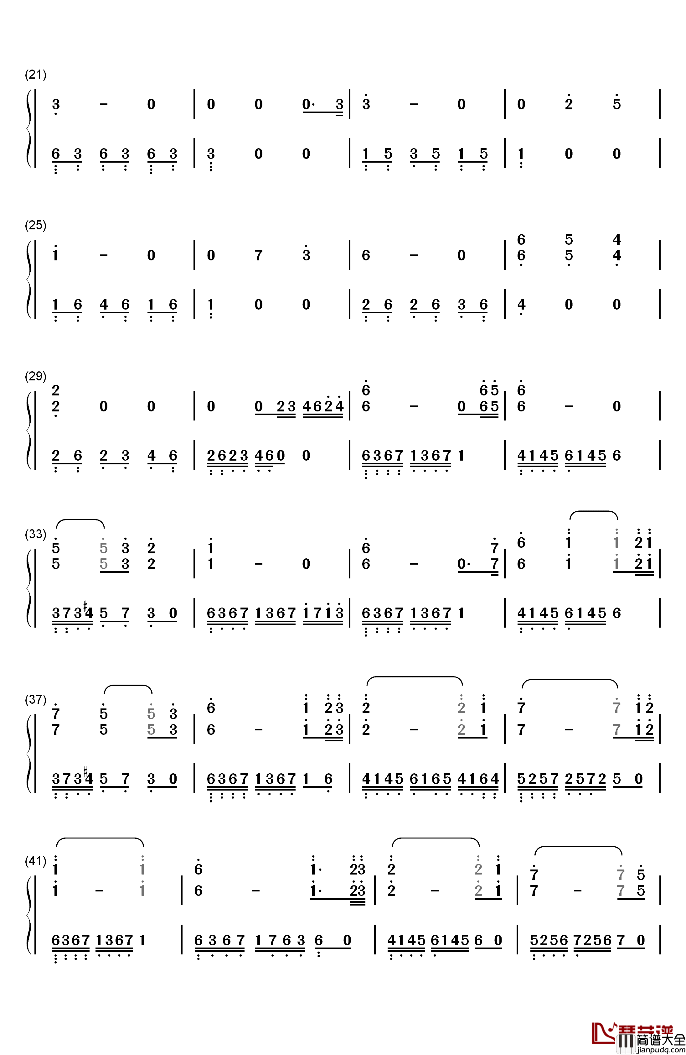 Beyond_Rangoon_Waters_of_Irrawaddy钢琴简谱_数字双手_马克西姆
