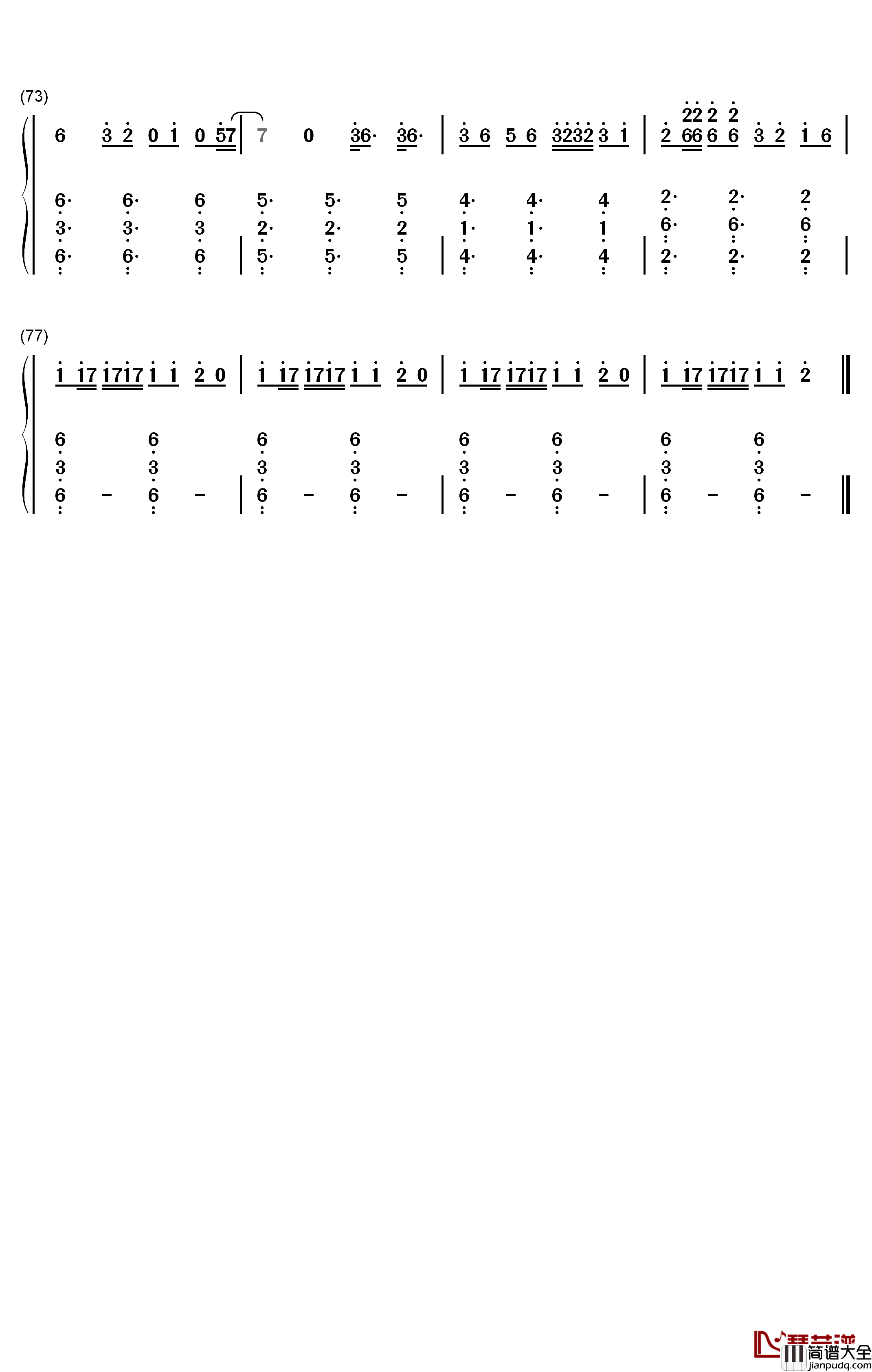 Dont_Call_Me_Angel钢琴简谱_数字双手_Ariana_Grande_Miley_Cyrus_Lana_Del_Rey