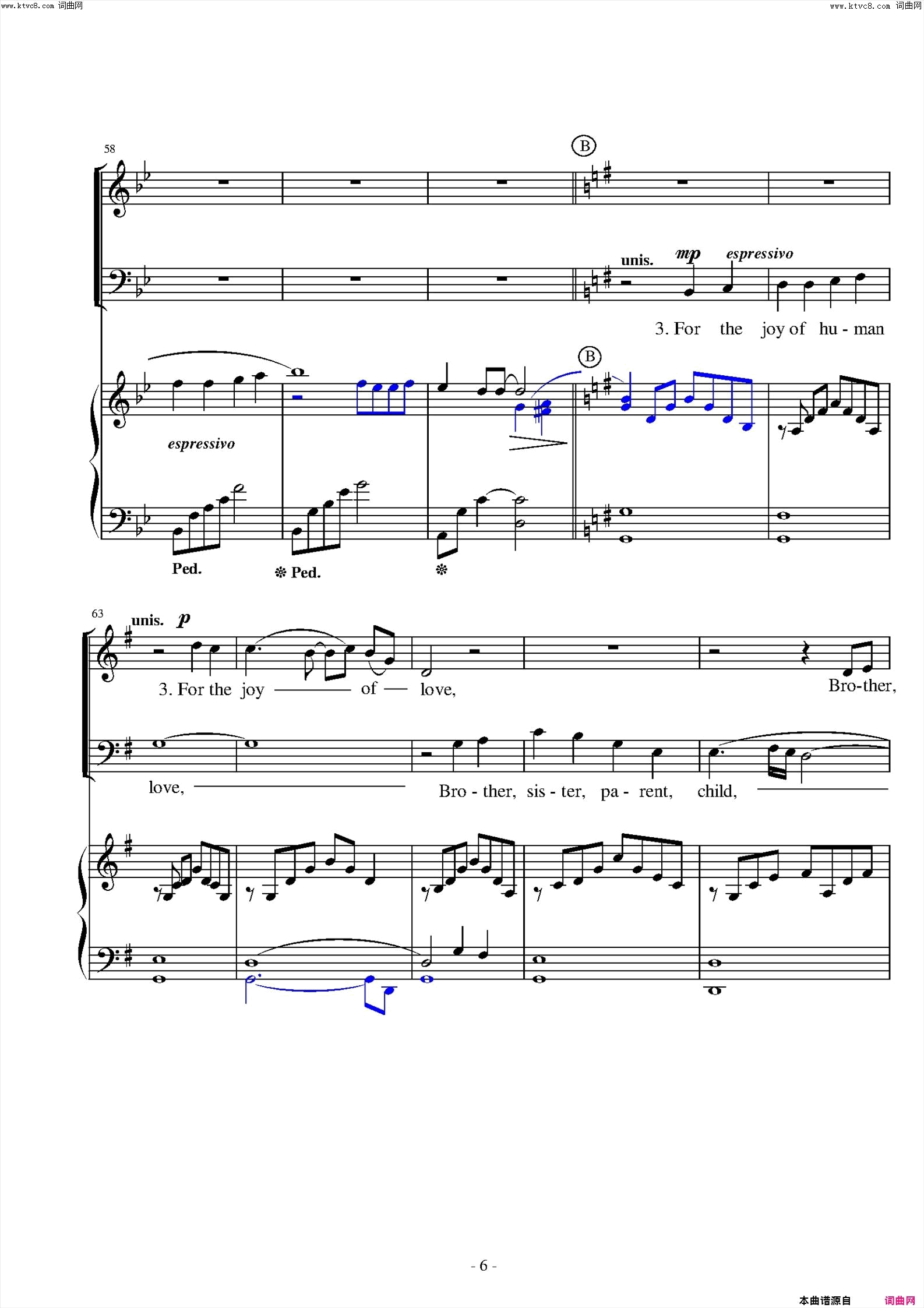 for_the_beauty_of_the_earth简谱