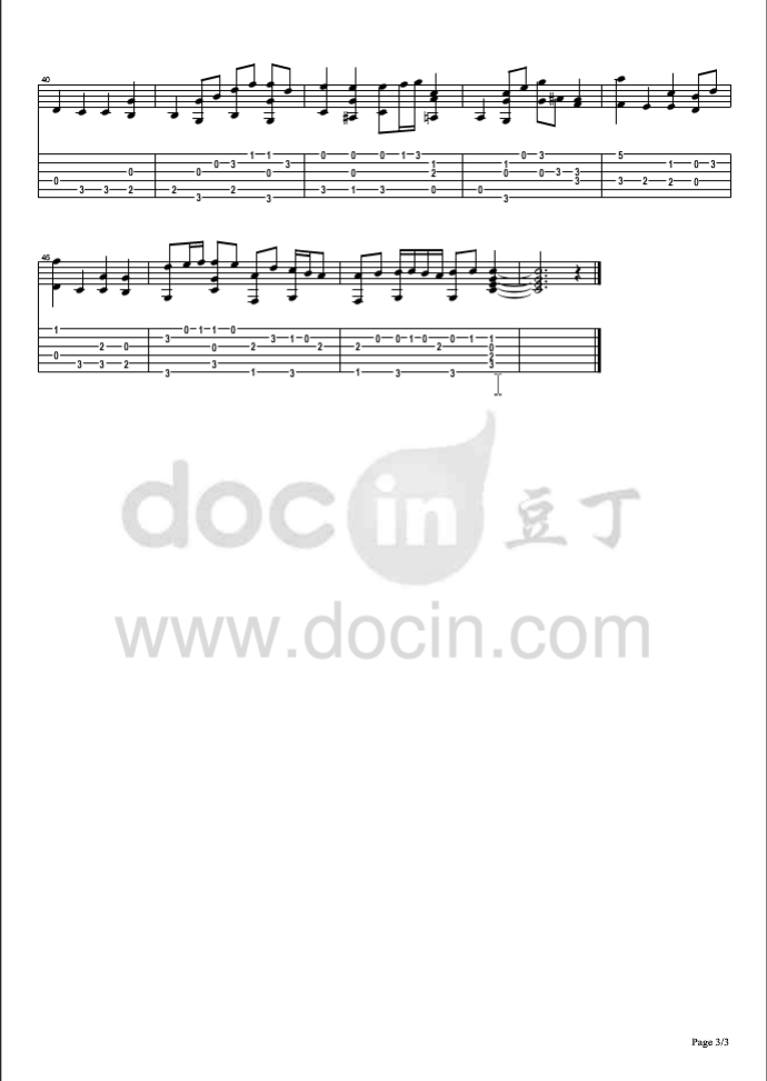 Air On A G String吉他谱_Bach_AirOnAGString吉他指弹谱六线_豆丁网_调_AirOnAGString