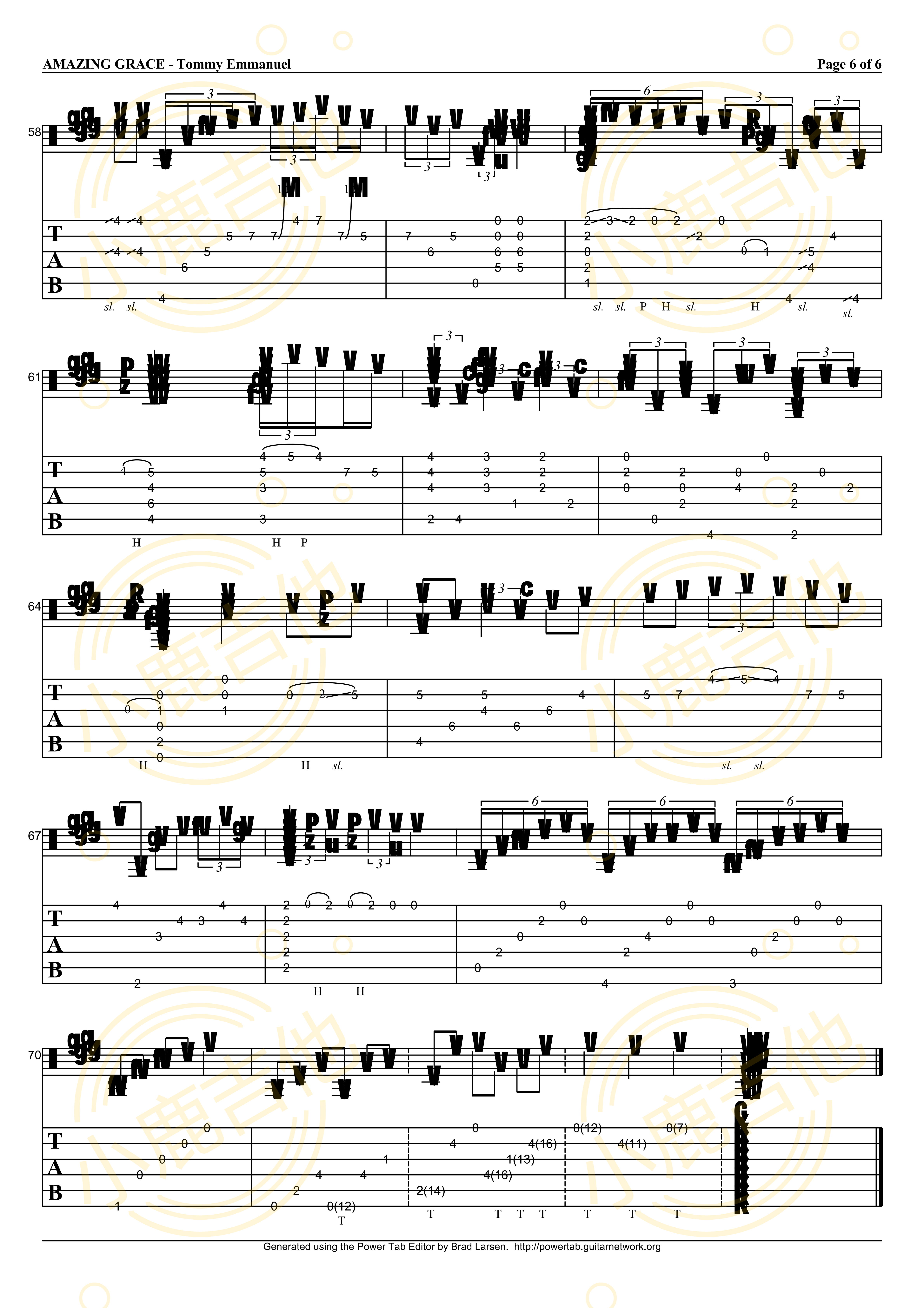 Amazing Grace吉他谱_TommyEmmanuel_AmazingGrace_小鹿吉他