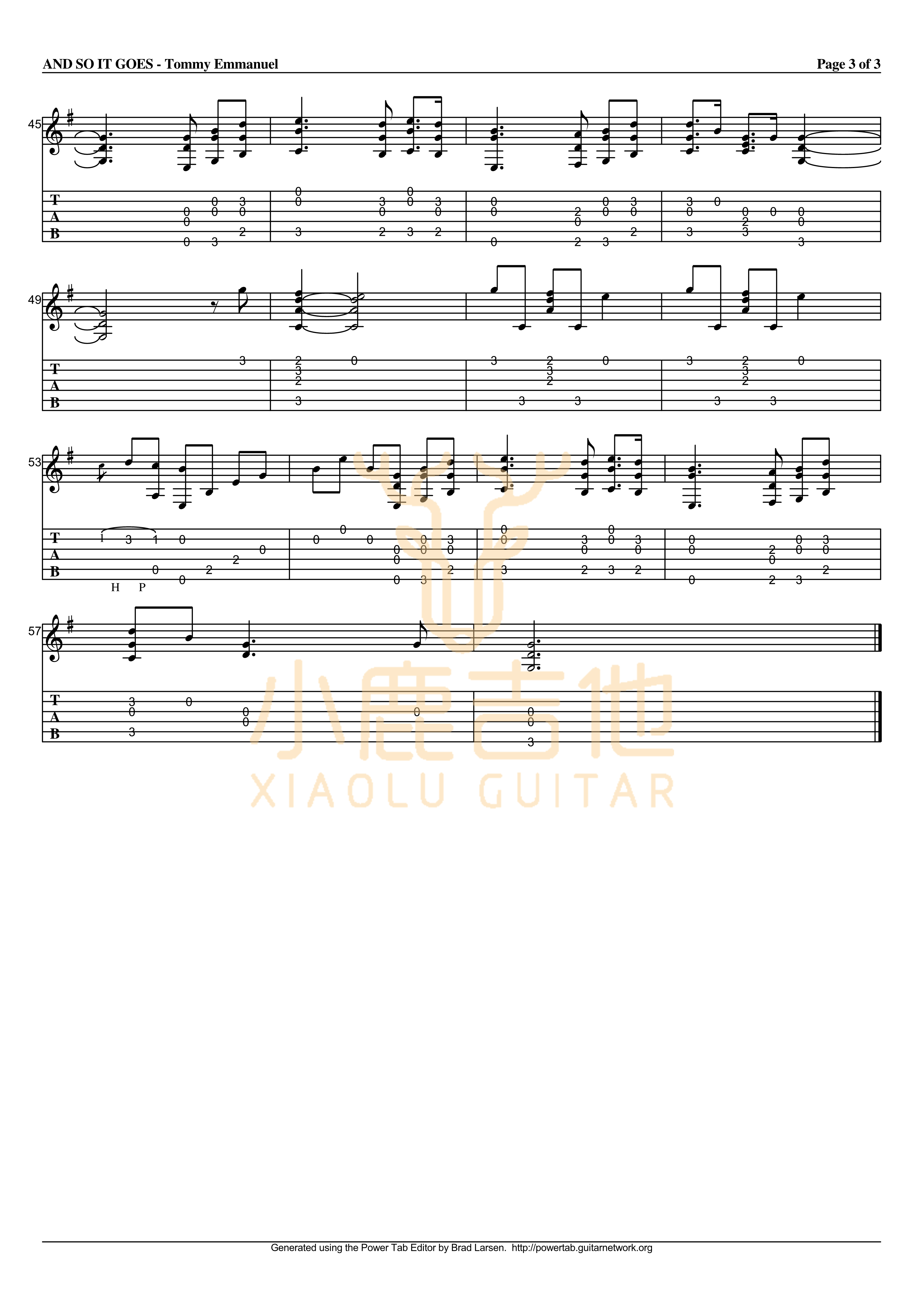 And So It Goes吉他谱_TommyEmmanuel_AndSoItGoes_小鹿吉他