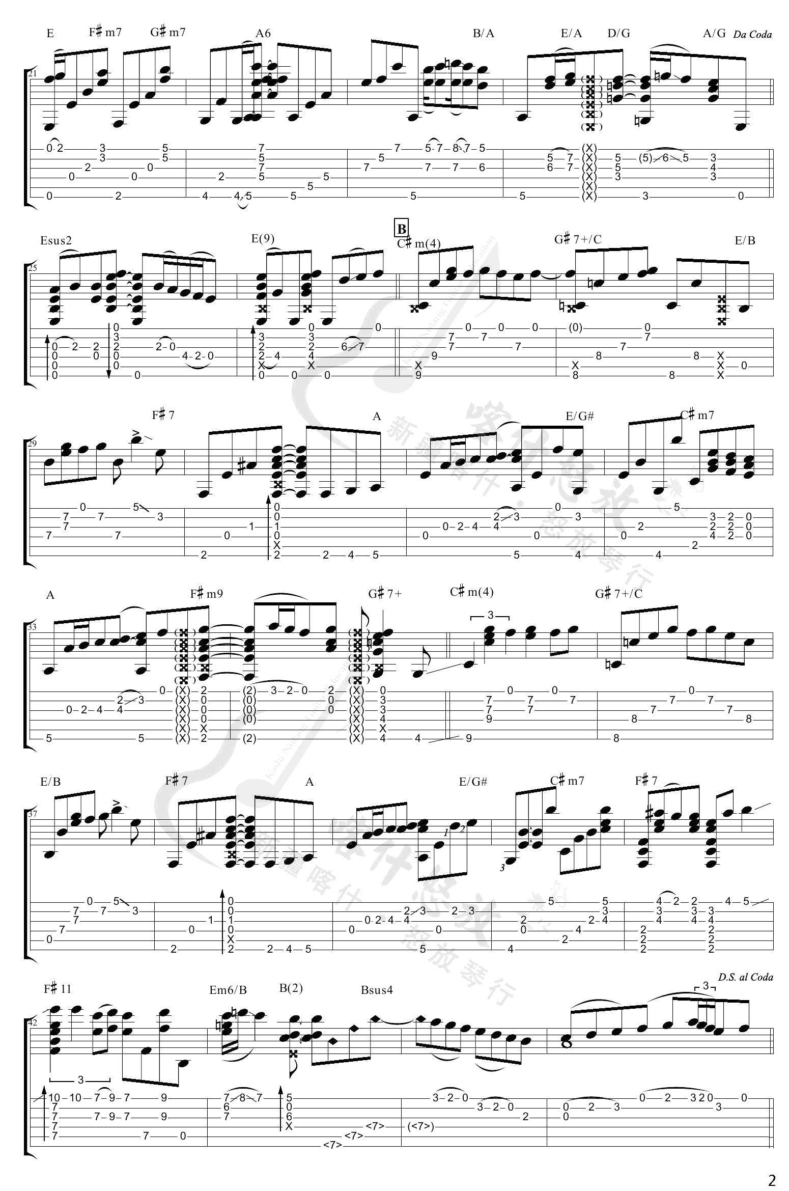 Angelina指弹吉他谱_TommyEmmanuel_喀什怒放_D调