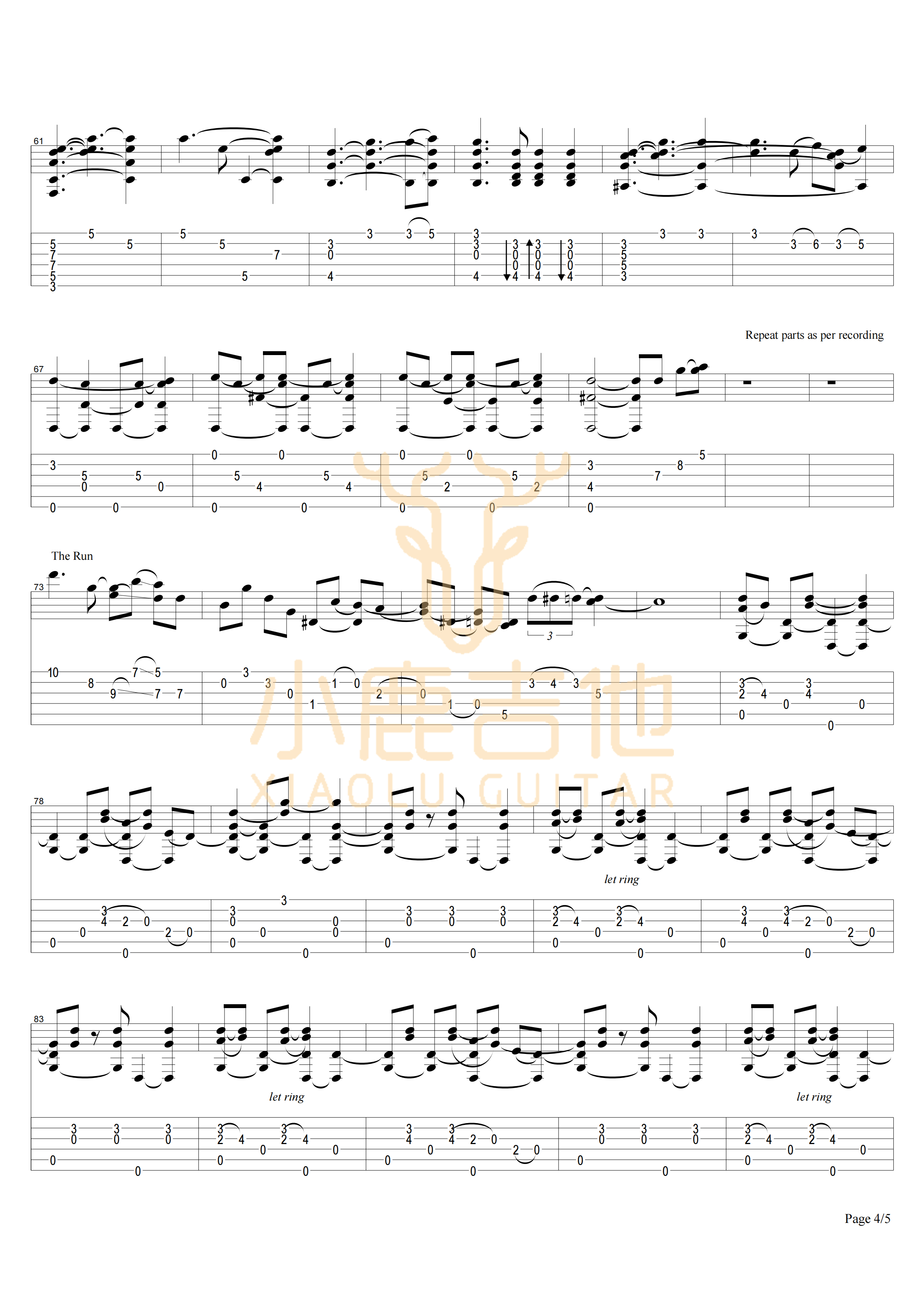 COWBOYS DREAM吉他谱_TommyEmmanuel_COWBOYSDREAM_小鹿吉他