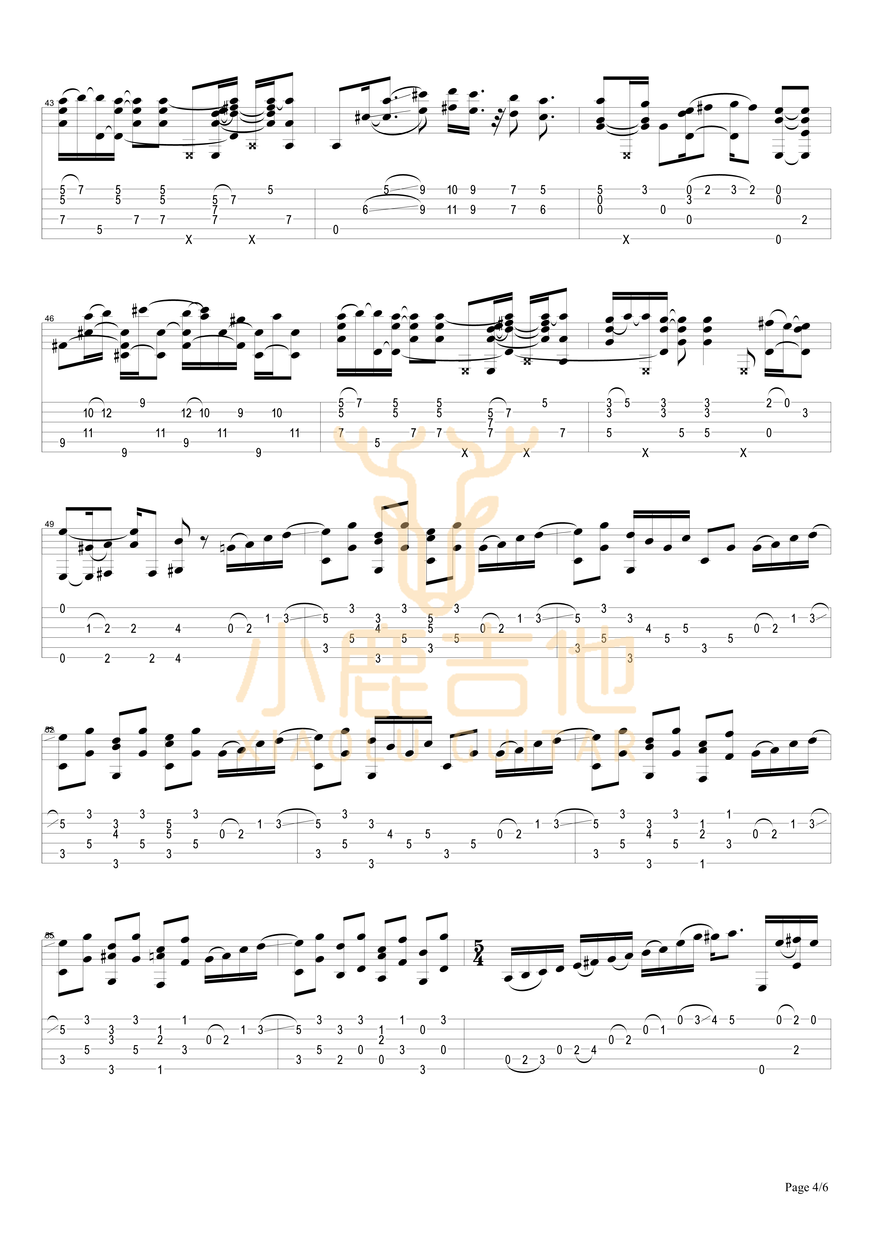Chets Ramble-吉他谱_TommyEmmanuel_ChetsRamble_小鹿吉他