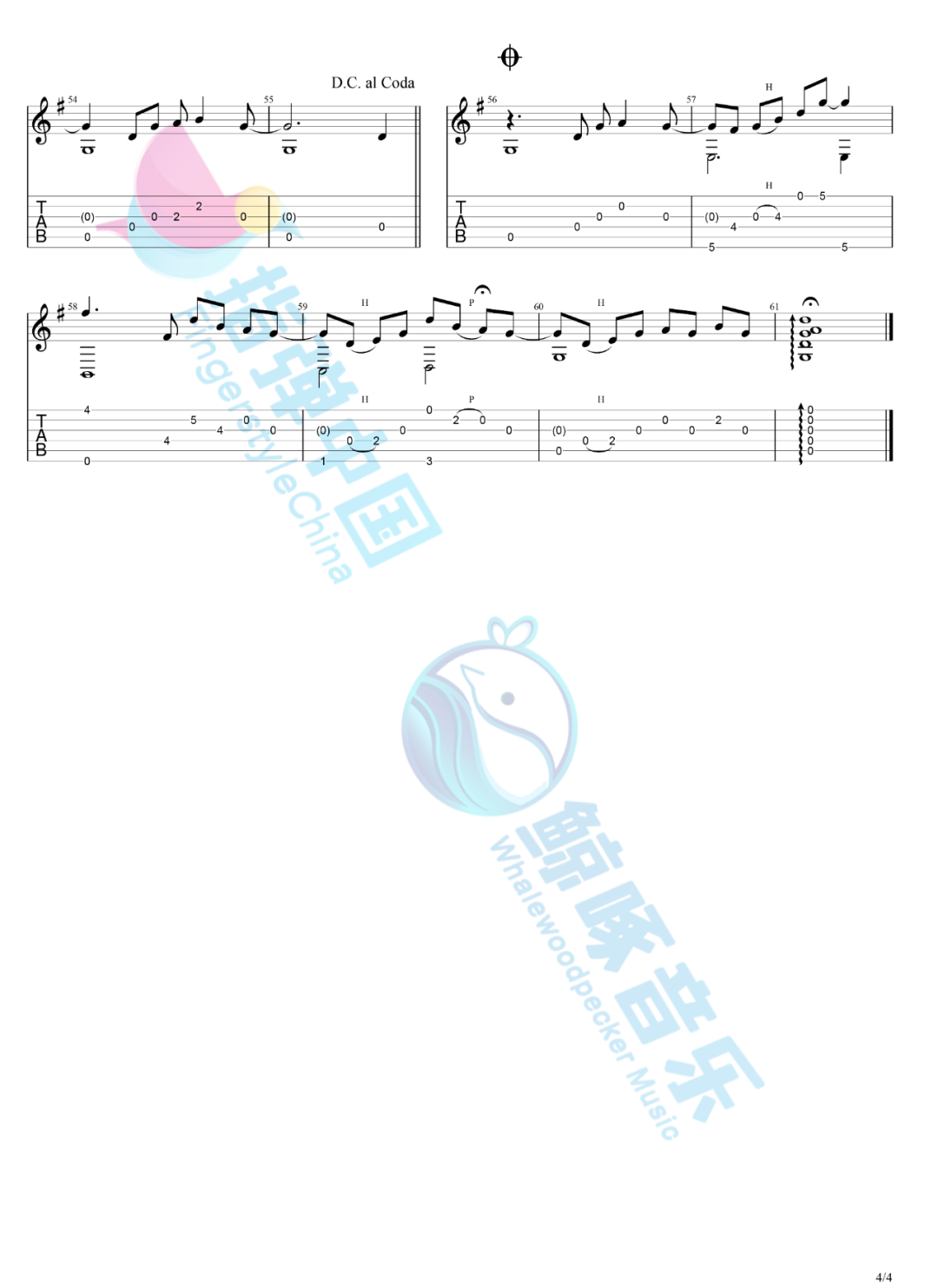 Clarence吉他谱_clarence_中川砂人_指弹中国