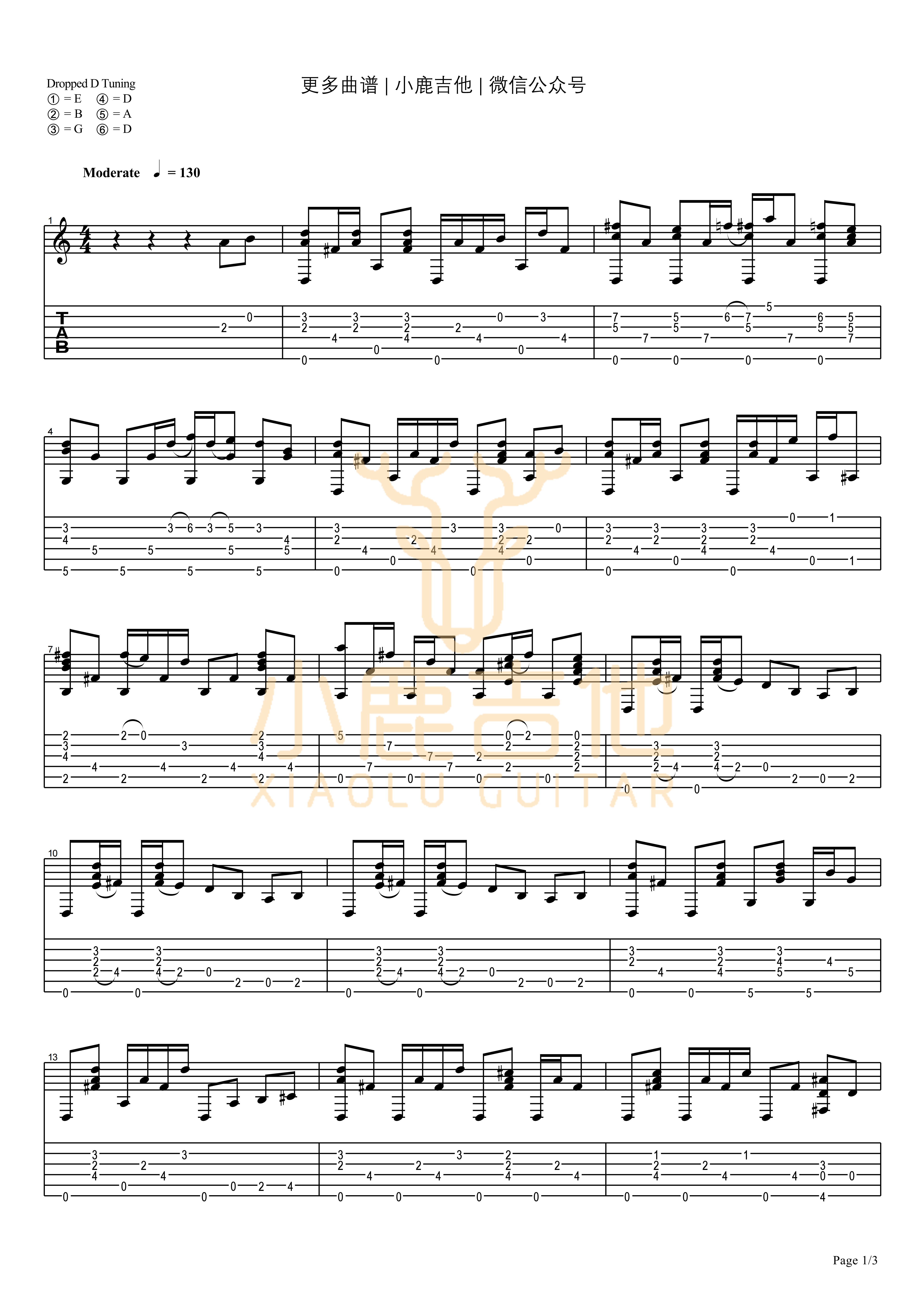 Do I Ever Cross Your Mind吉他谱_TommyEmmanuel_DoIEverCrossYourMind_小鹿吉他