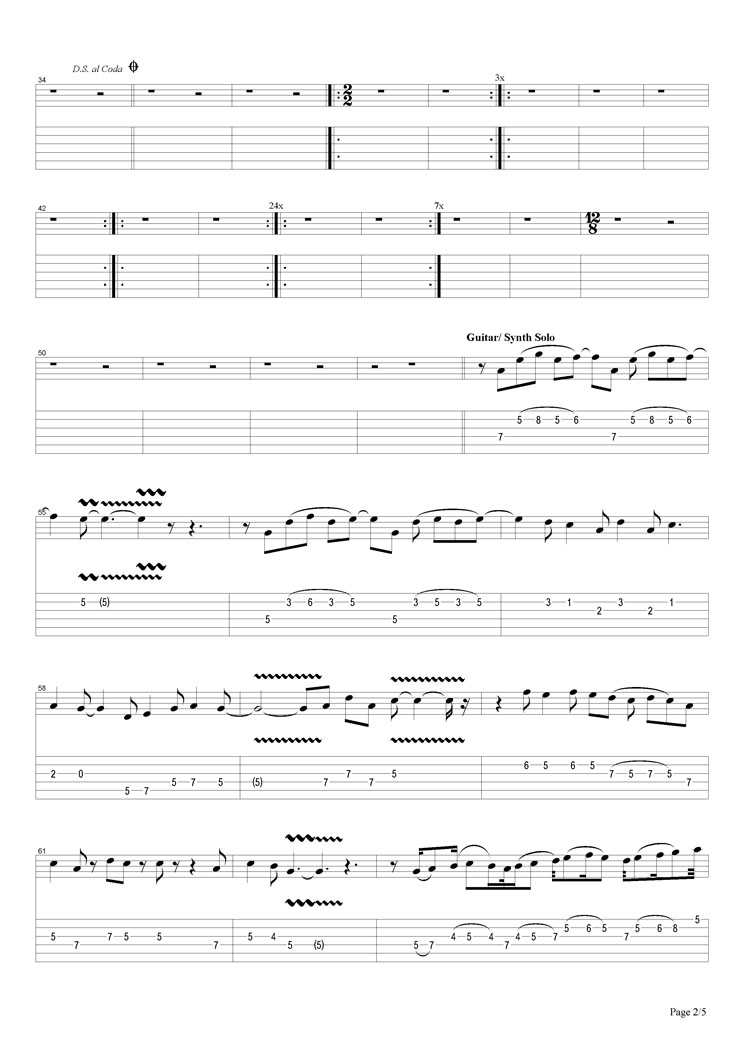 Fool In The Rain吉他谱_LedZeppelin_FoolInTheRain指弹谱原调六线_网络转载_调_FoolInTheRain 