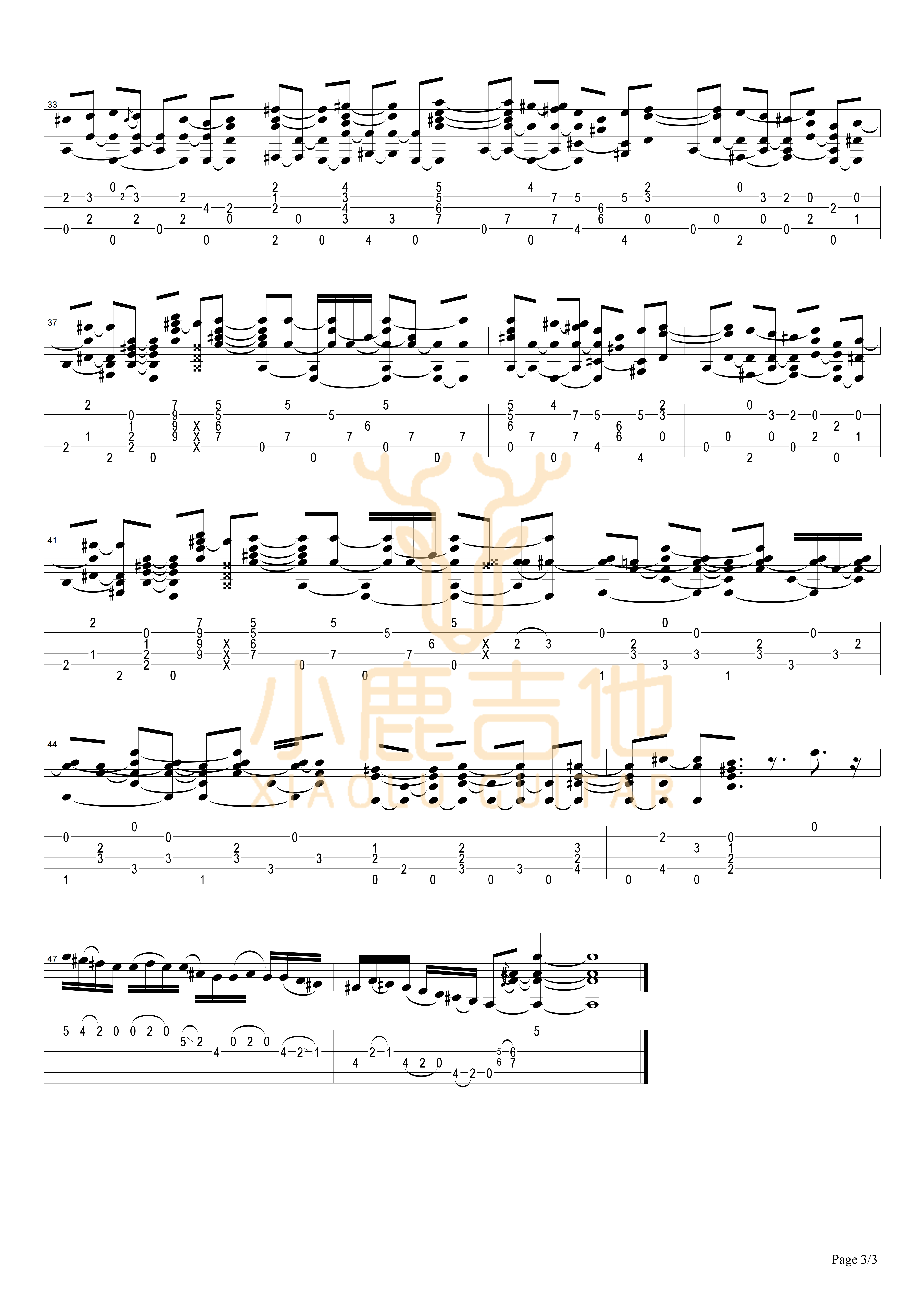 Mr Guitar吉他谱_TommyEmmanuel_MrGuitar_小鹿吉他
