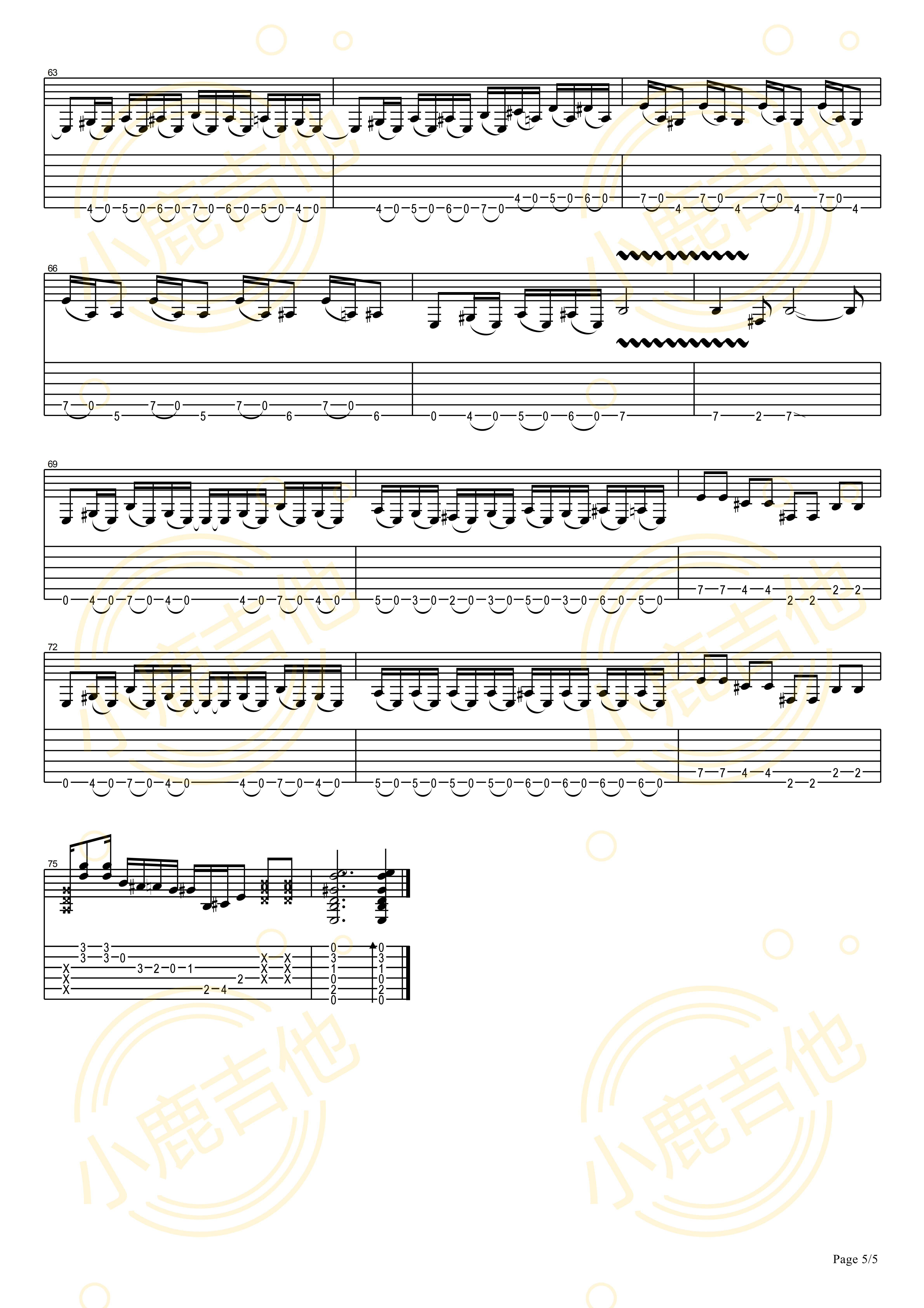 Nine Pound Hammer吉他谱_TommyEmmanuel_NinePoundHammer_小鹿吉他