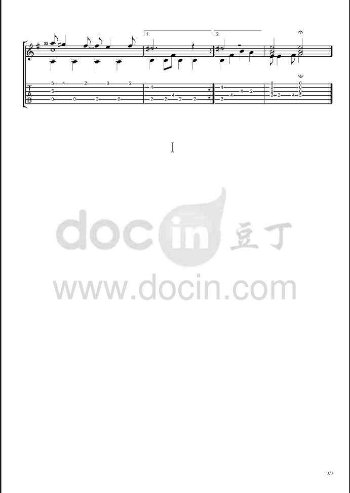 No Milk Today吉他谱_Herman&039sHe_NoMilkToday指弹谱原调六线谱__豆丁网_调_HermanisHermits_NoMilkToday