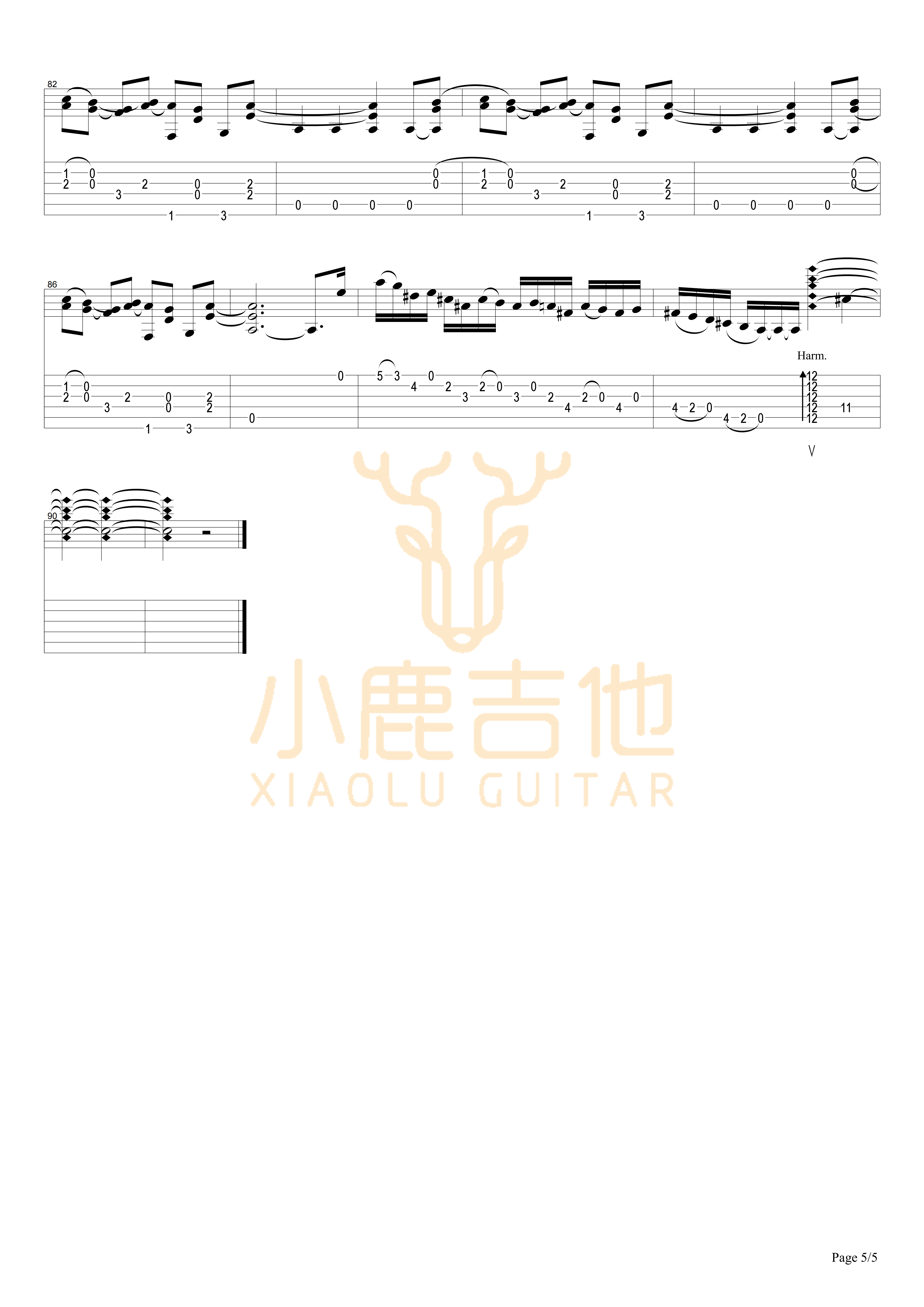 Old Town吉他谱_TommyEmmanuel_OldTown_小鹿吉他