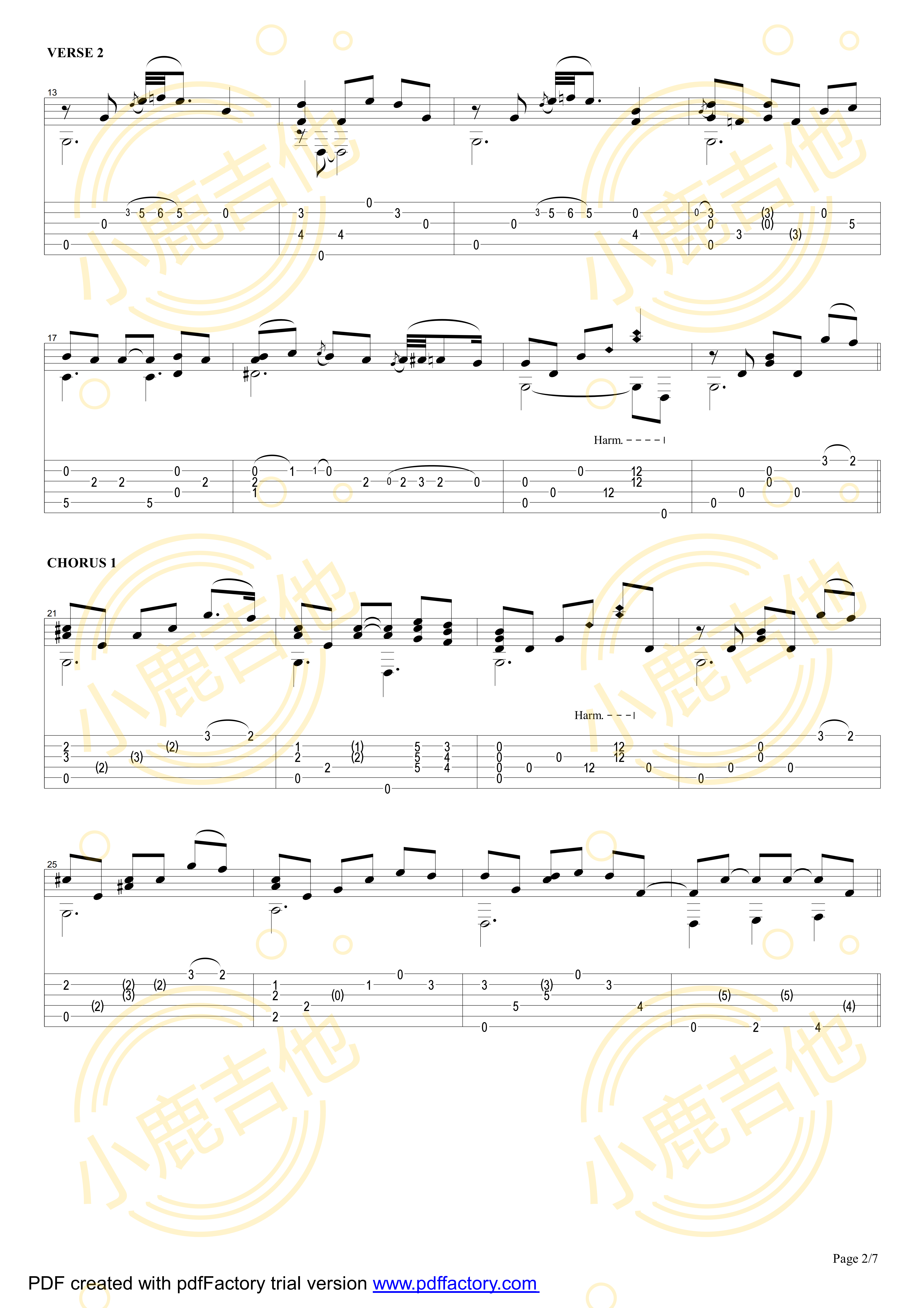 Smokey Mountain Lullaby吉他谱_TommyEmmanuel_SmokeyMountainLullab_小鹿吉他 