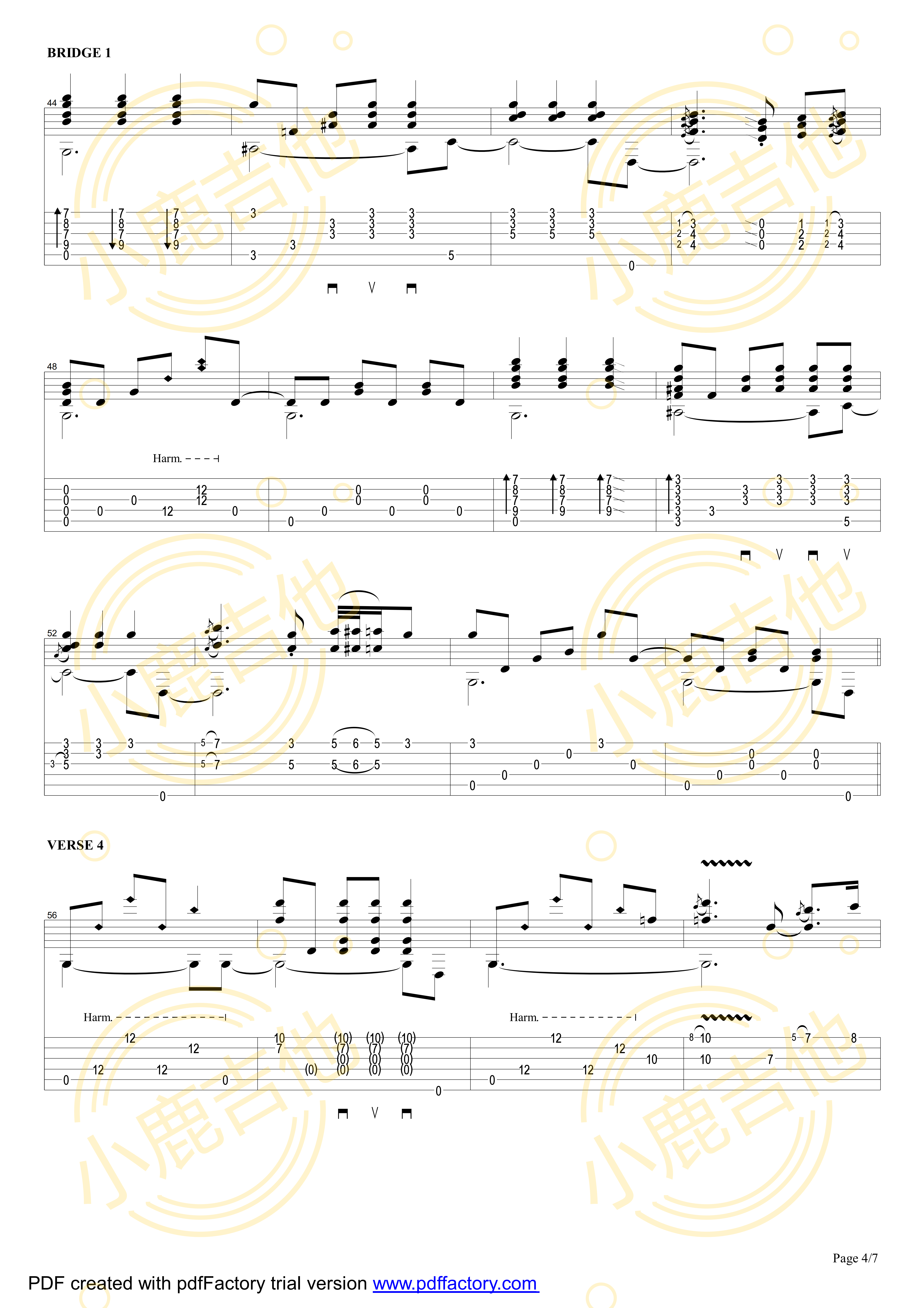Smokey Mountain Lullaby吉他谱_TommyEmmanuel_SmokeyMountainLullab_小鹿吉他 