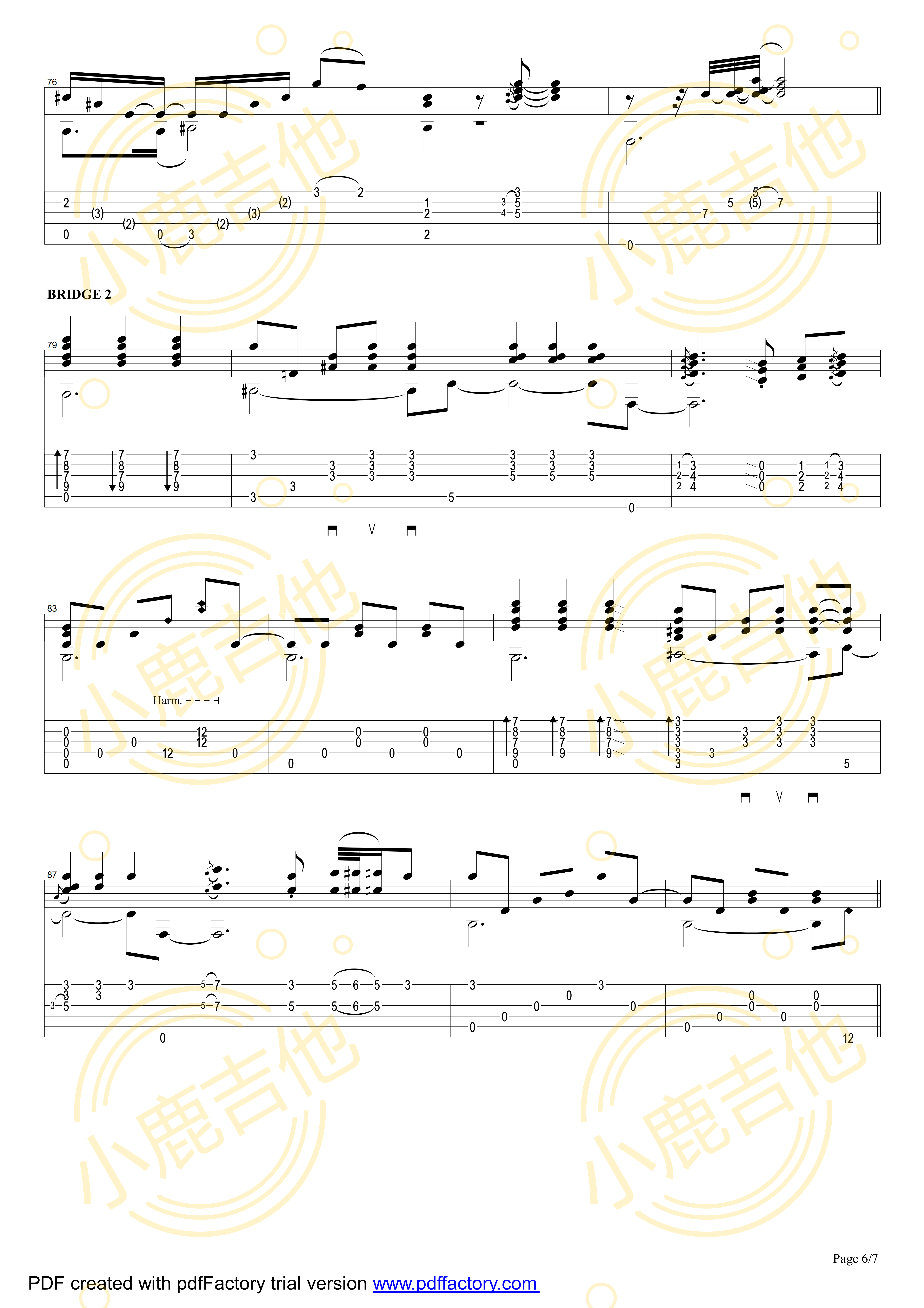 Smokey Mountain Lullaby吉他谱_TommyEmmanuel_SmokeyMountainLullab_小鹿吉他 