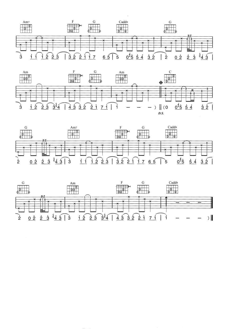 Take Me To Your Heart吉他谱_MichaelLearnsToRoc_TakeMeToYourHeart_网络转载_G调 