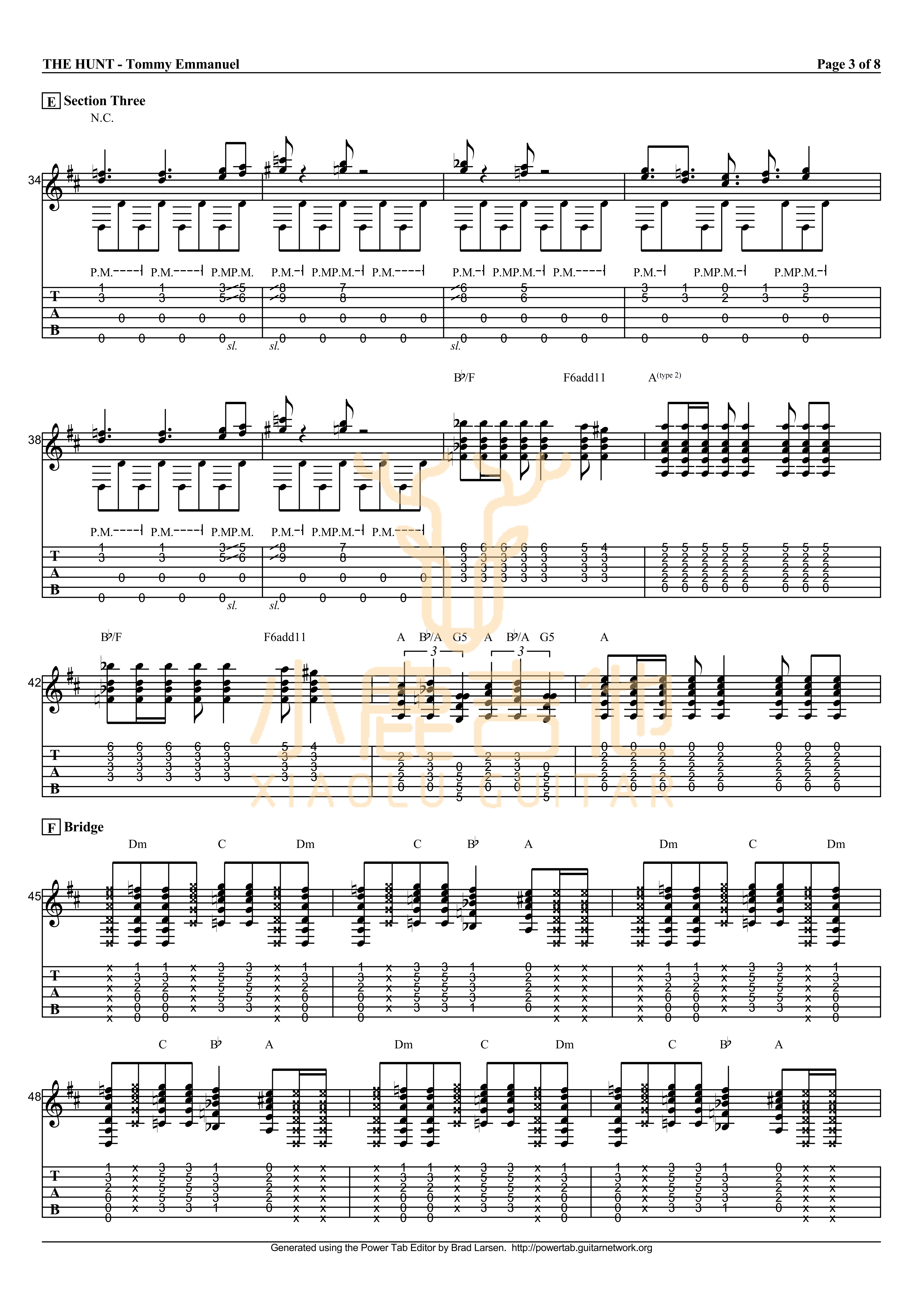 The Hunt吉他谱_TommyEmmanuel_TheHunt_小鹿吉他