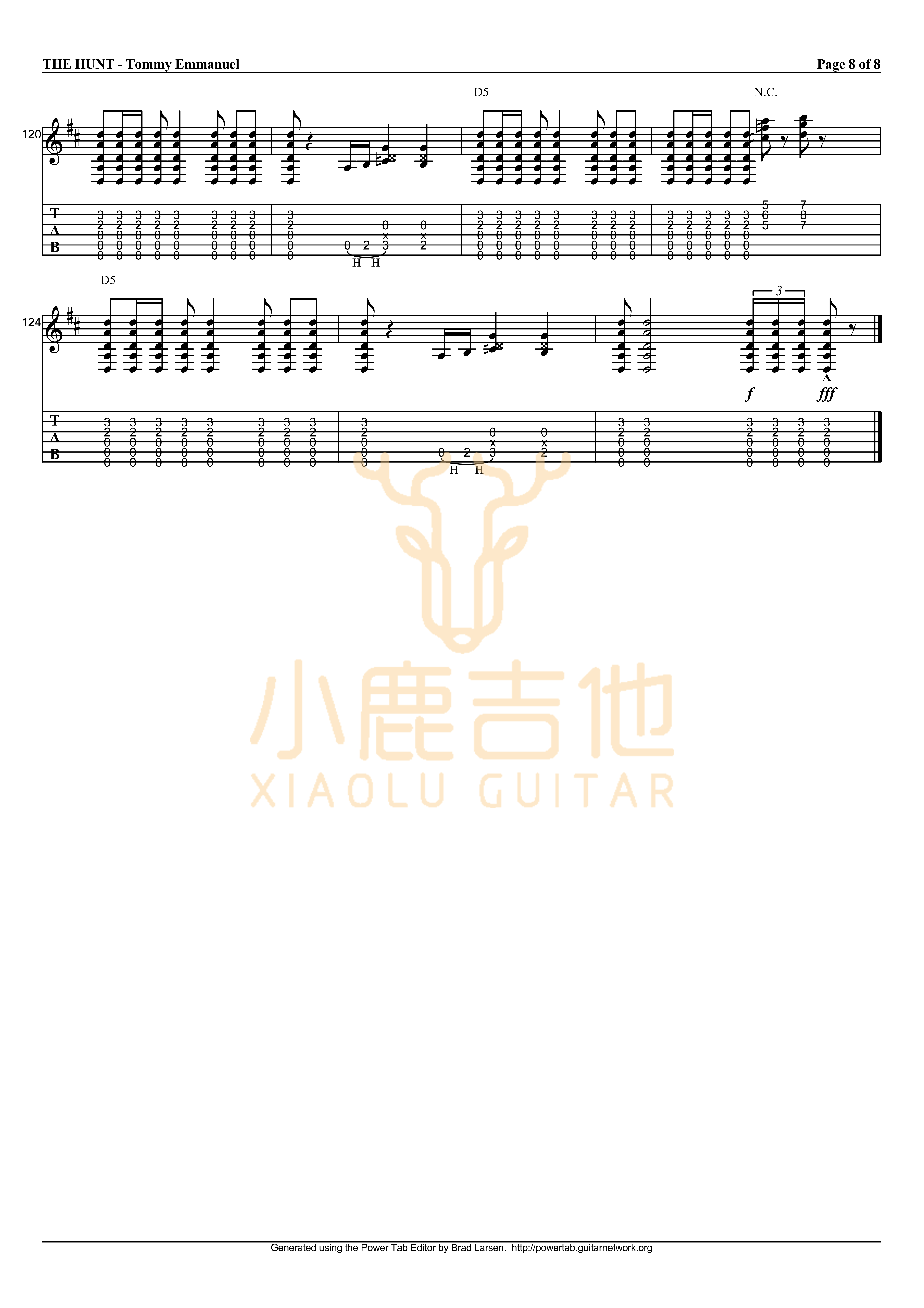 The Hunt吉他谱_TommyEmmanuel_TheHunt_小鹿吉他