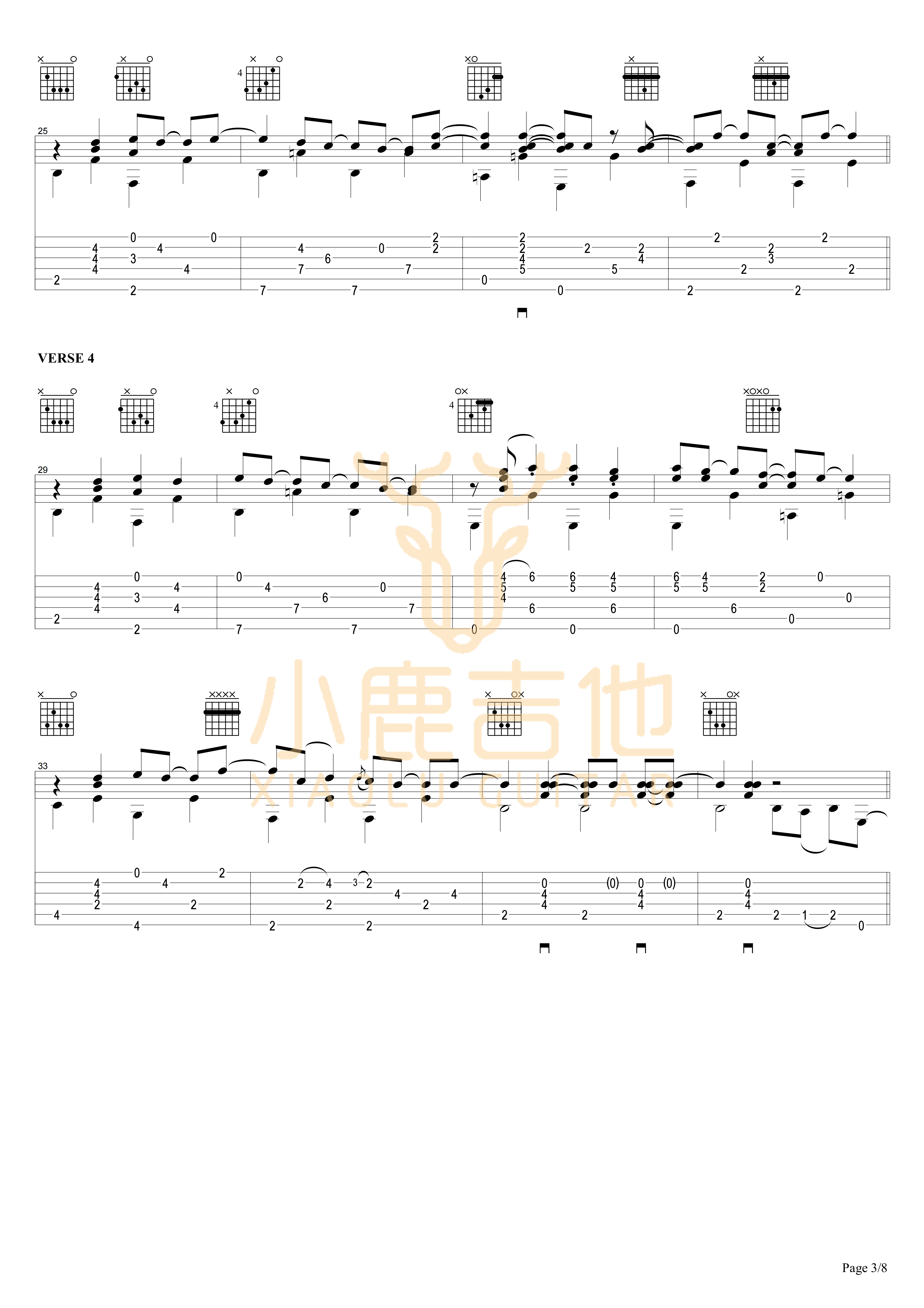 To B or Not to B吉他谱_TommyEmmanuel_ToBorNottoB-TommyEmm_小鹿吉他_ToBorNottoB
