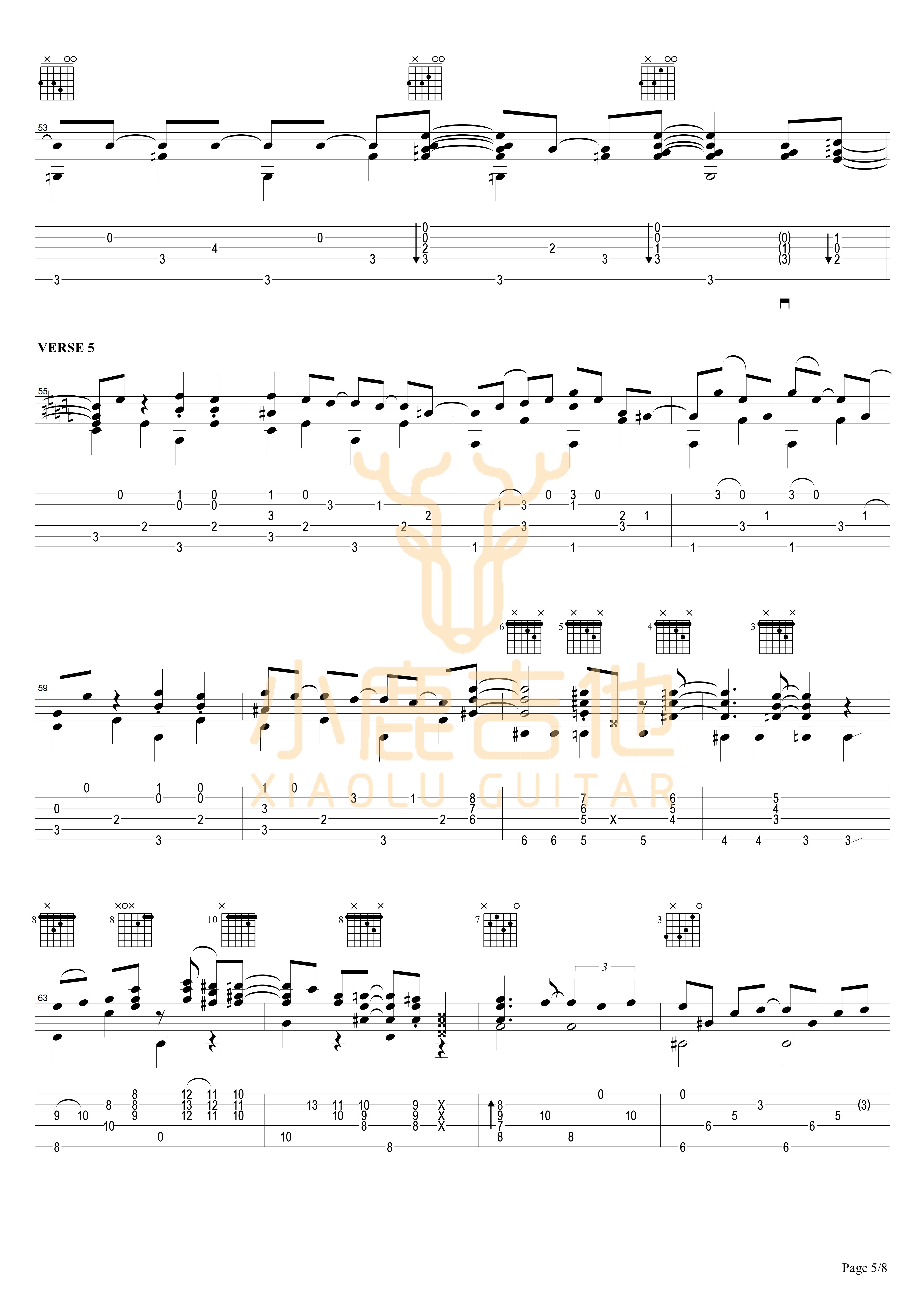 To B or Not to B吉他谱_TommyEmmanuel_ToBorNottoB-TommyEmm_小鹿吉他_ToBorNottoB